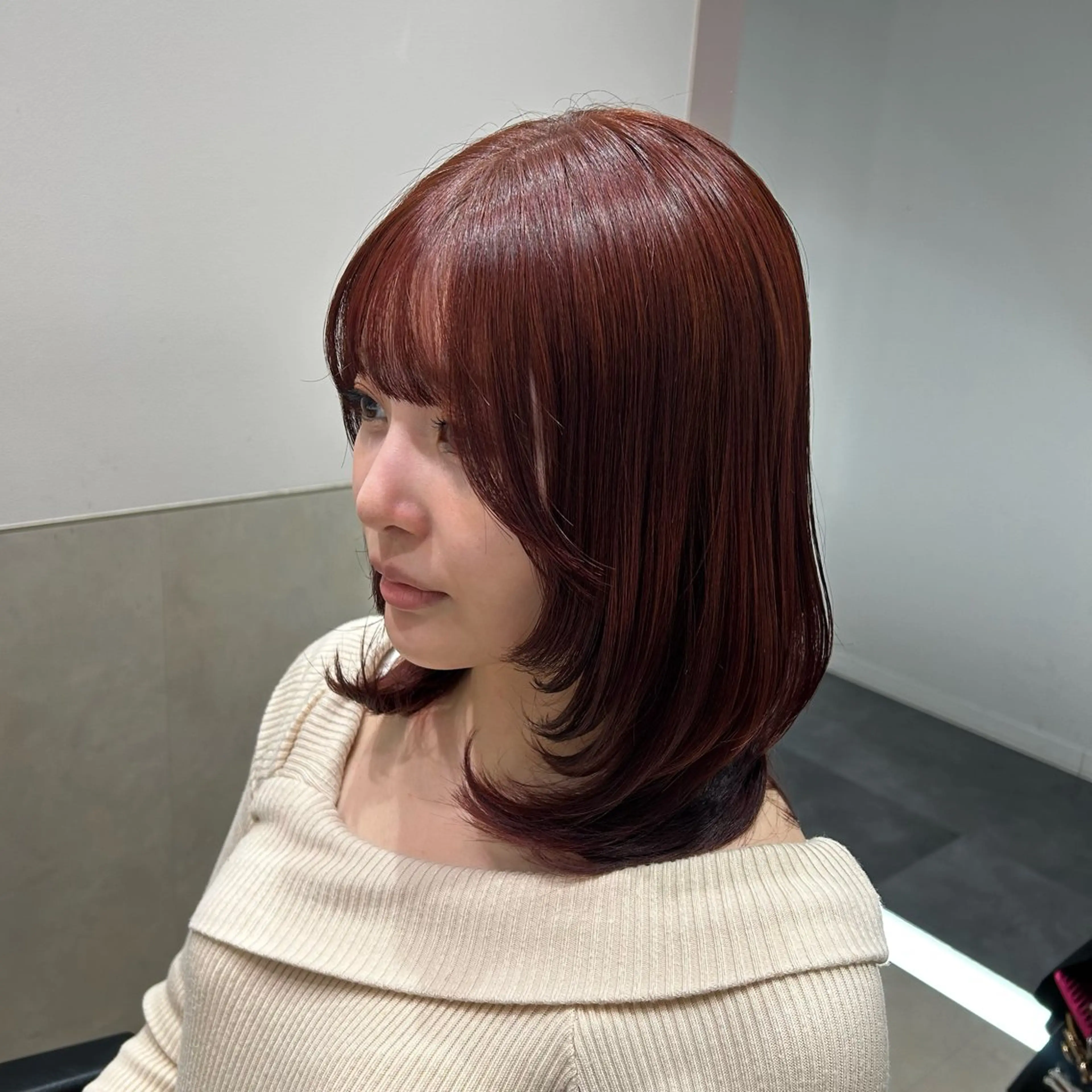 セミロング カラー ヘアアレンジ GOTODAY shair salon 横浜mare店所属・透明感抜群カラー mai🍑♡のヘアスタイル