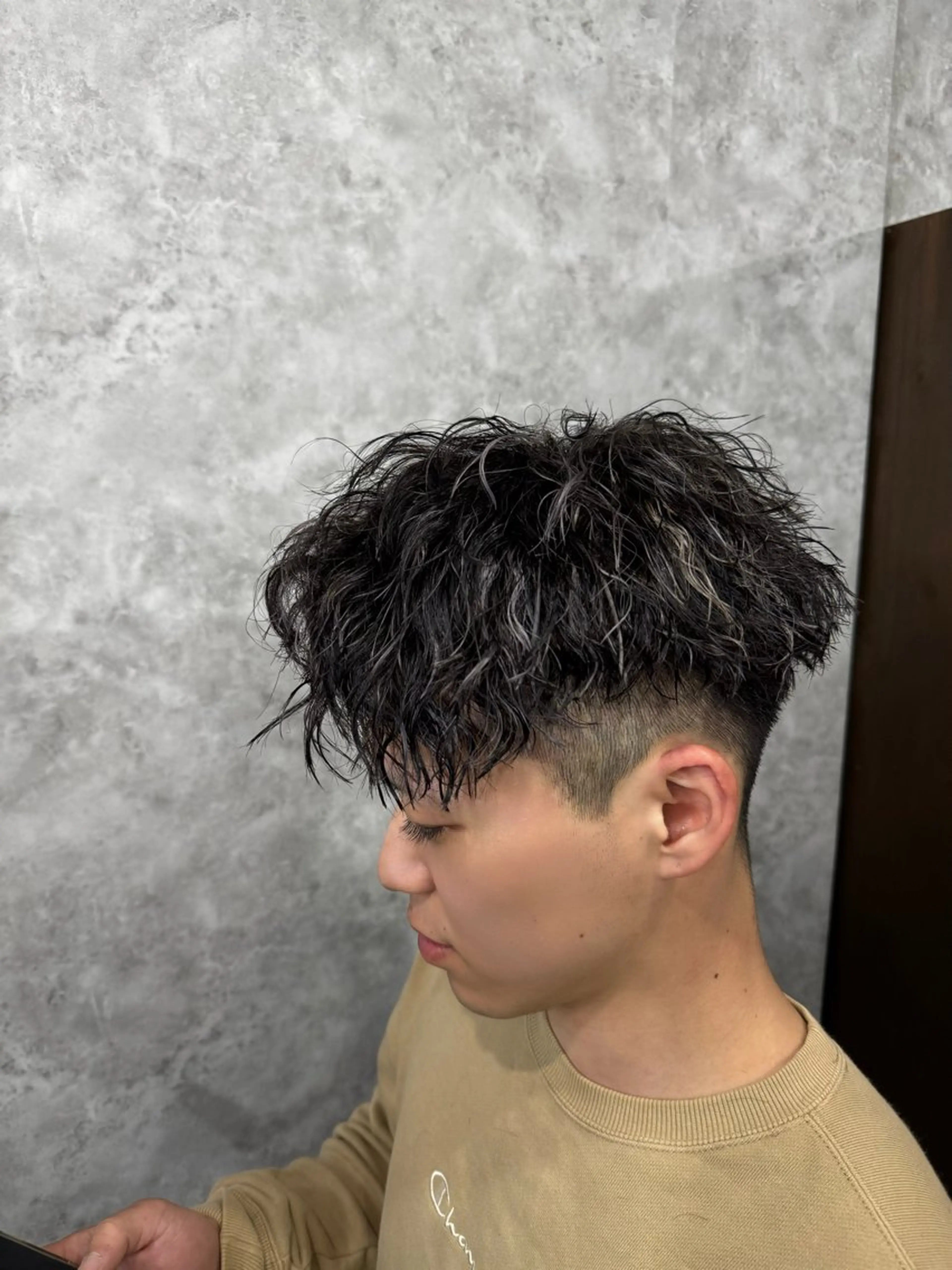 カラー パーマ メンズ カット ヘアカラー パーマ トリートメント ヘアセット 👑メンズパーマの 天才店長望月👑のヘアスタイル