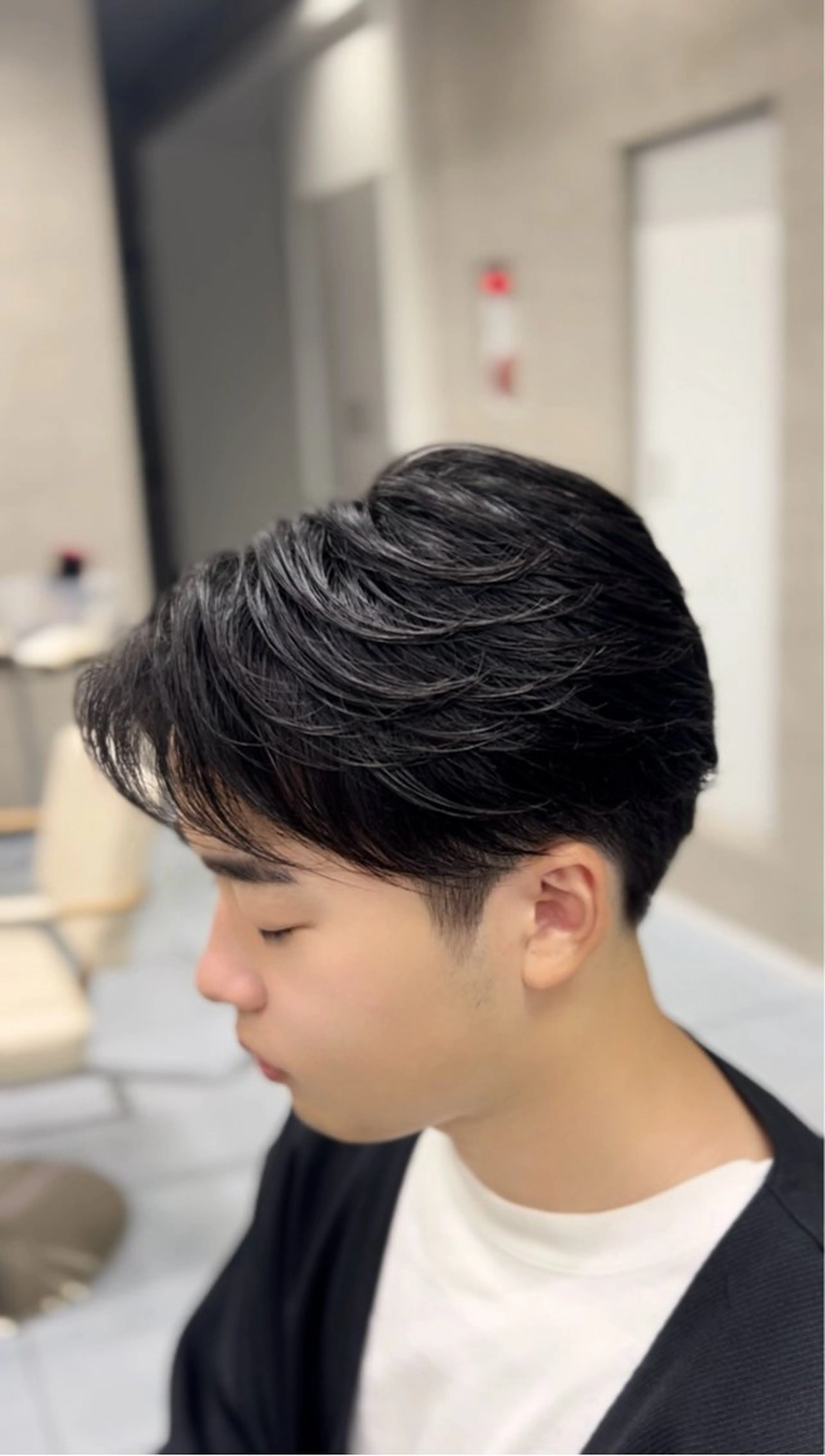 ショート パーマ メンズ センターパート フェザーパーマ メンズパーマ 縮毛矯正 ニュアンスパーマ カット パーマ トリートメント 🔮メンズ縮毛矯正 毛流れパーマ💎竹永のヘアスタイル