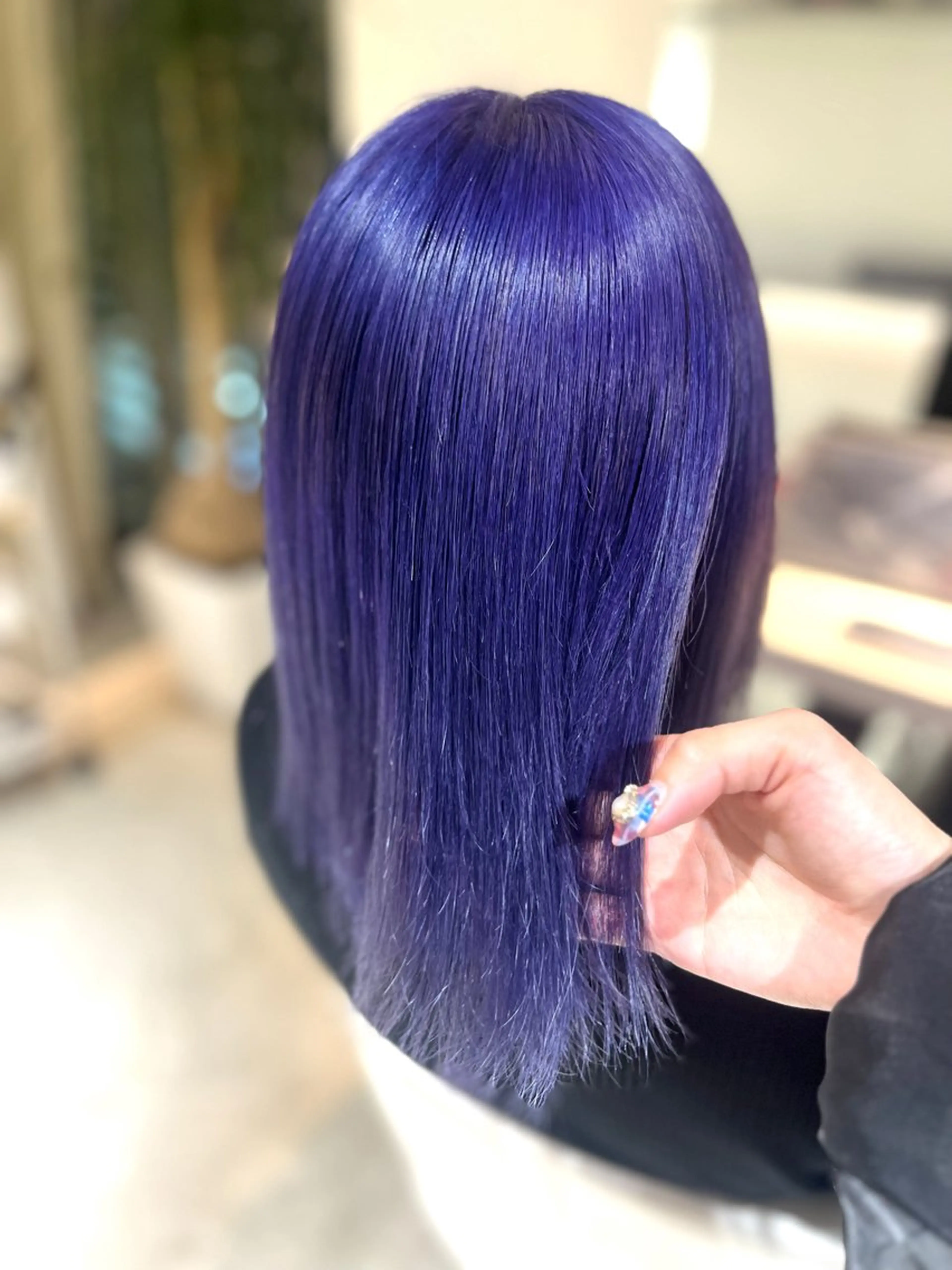ミディアム カラー ラベンダーカラー ヘアカラー トリートメント 🦋🫧艶髪カラー 🫧🦋あいりのヘアスタイル