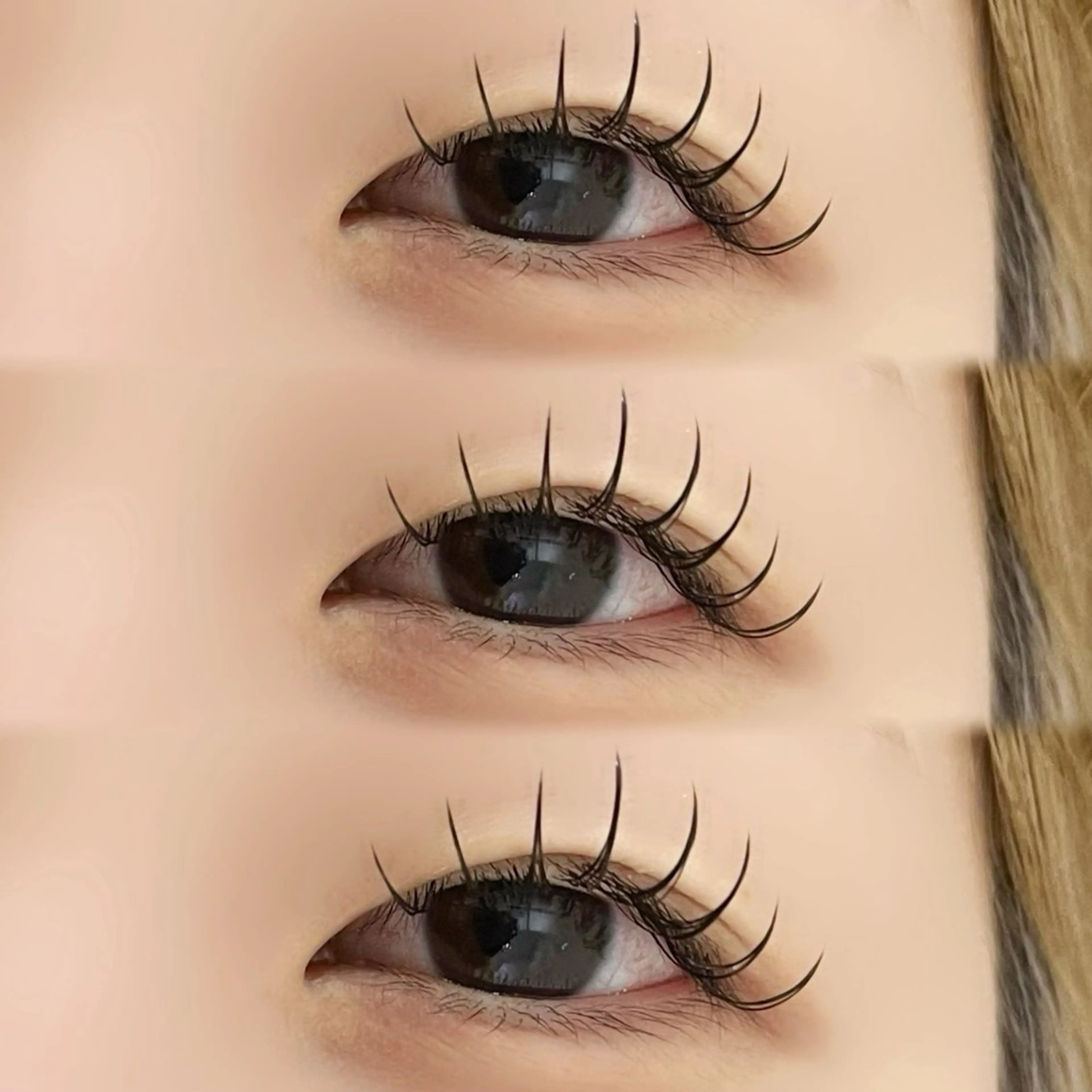 マツエク・マツパ マツエク 岡本葵子カットモデル ┊束感マツエクのマツエク・マツパデザイン