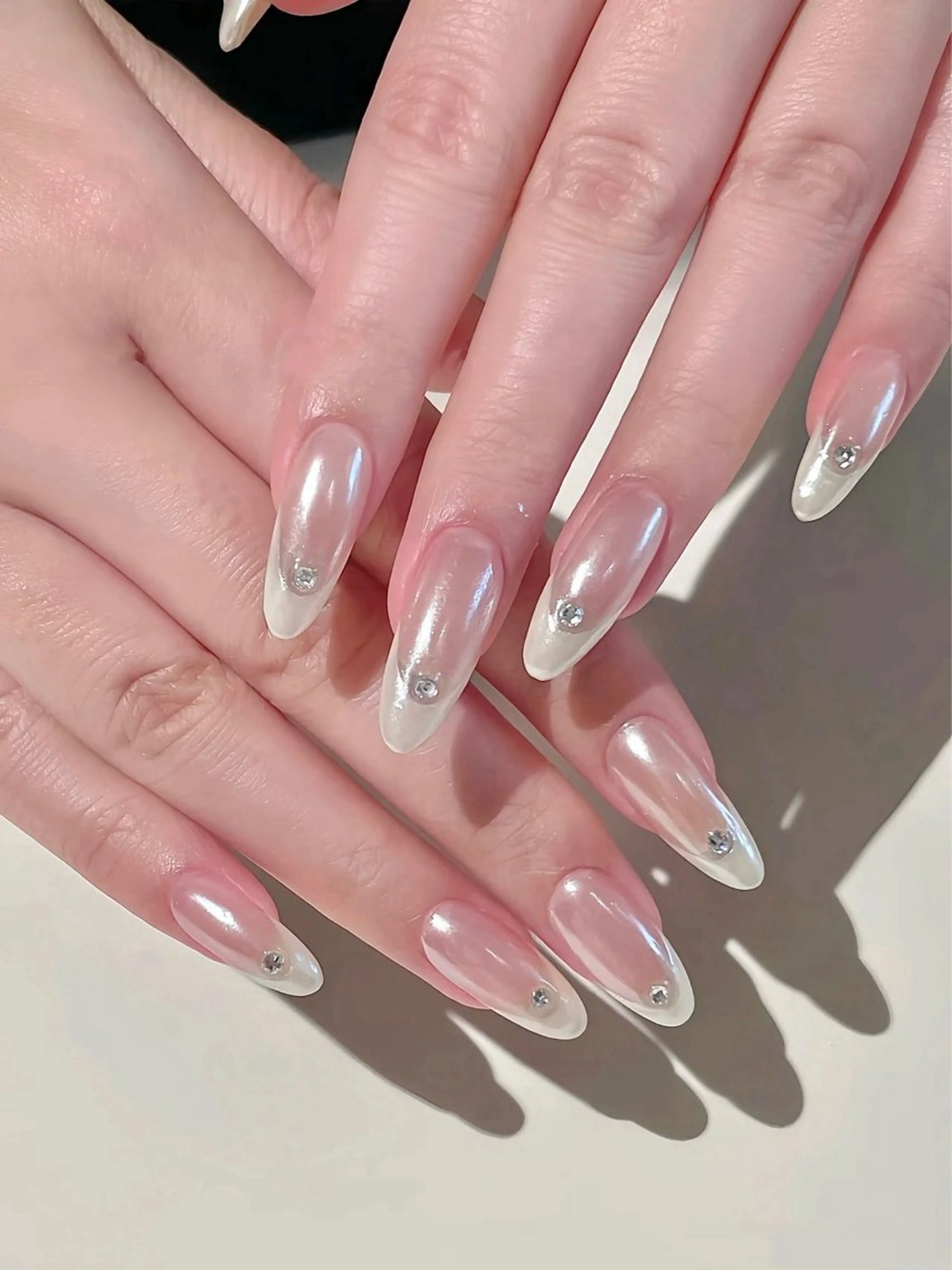 ネイル オーロラネイル フレンチネイル BabyYouMi nailのネイルデザイン