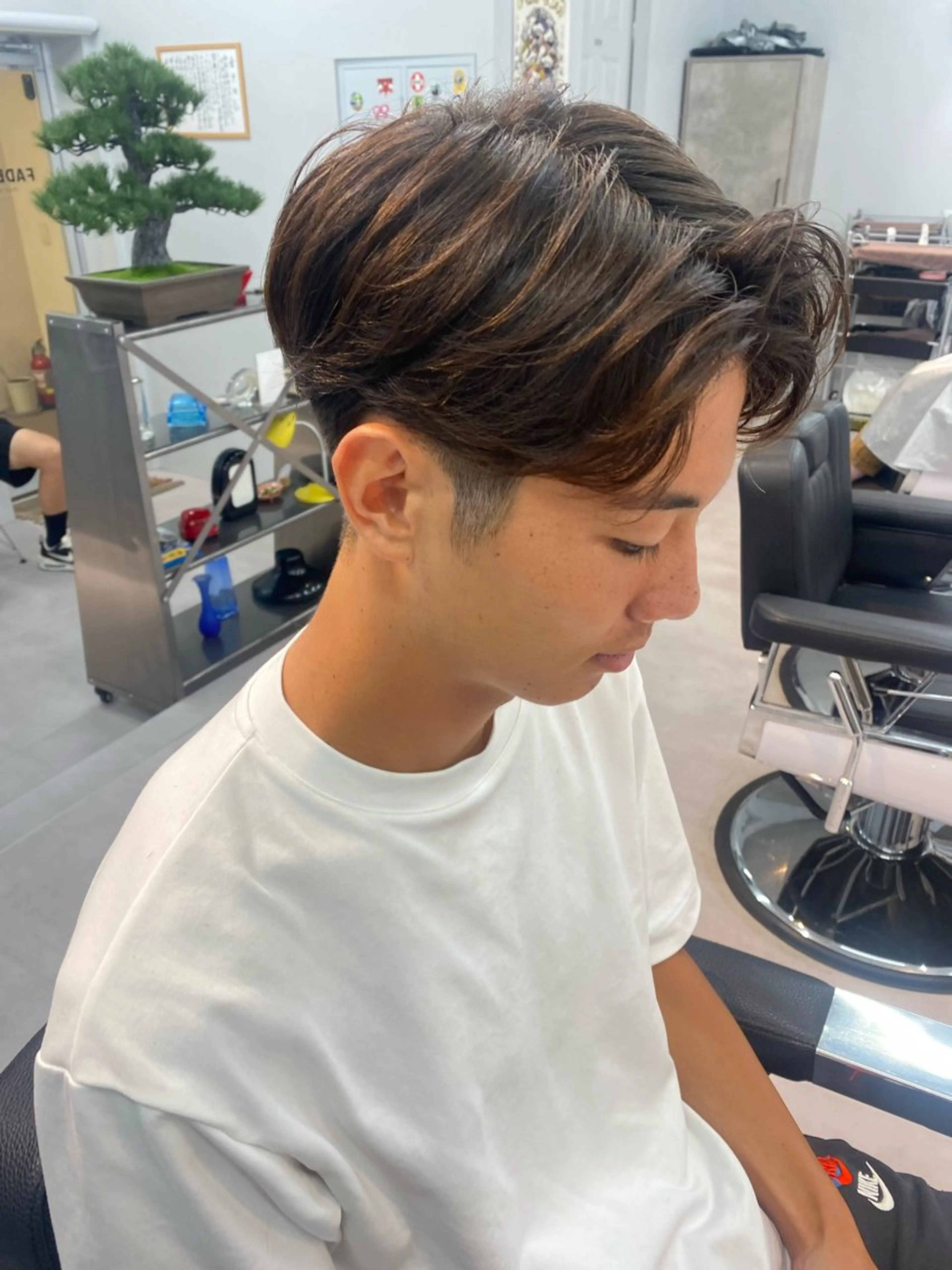 ショート パーマ ヘアアレンジ メンズ The faderz barbershop所属・フェードモデル限定 🔥高円寺Maiのヘアスタイル