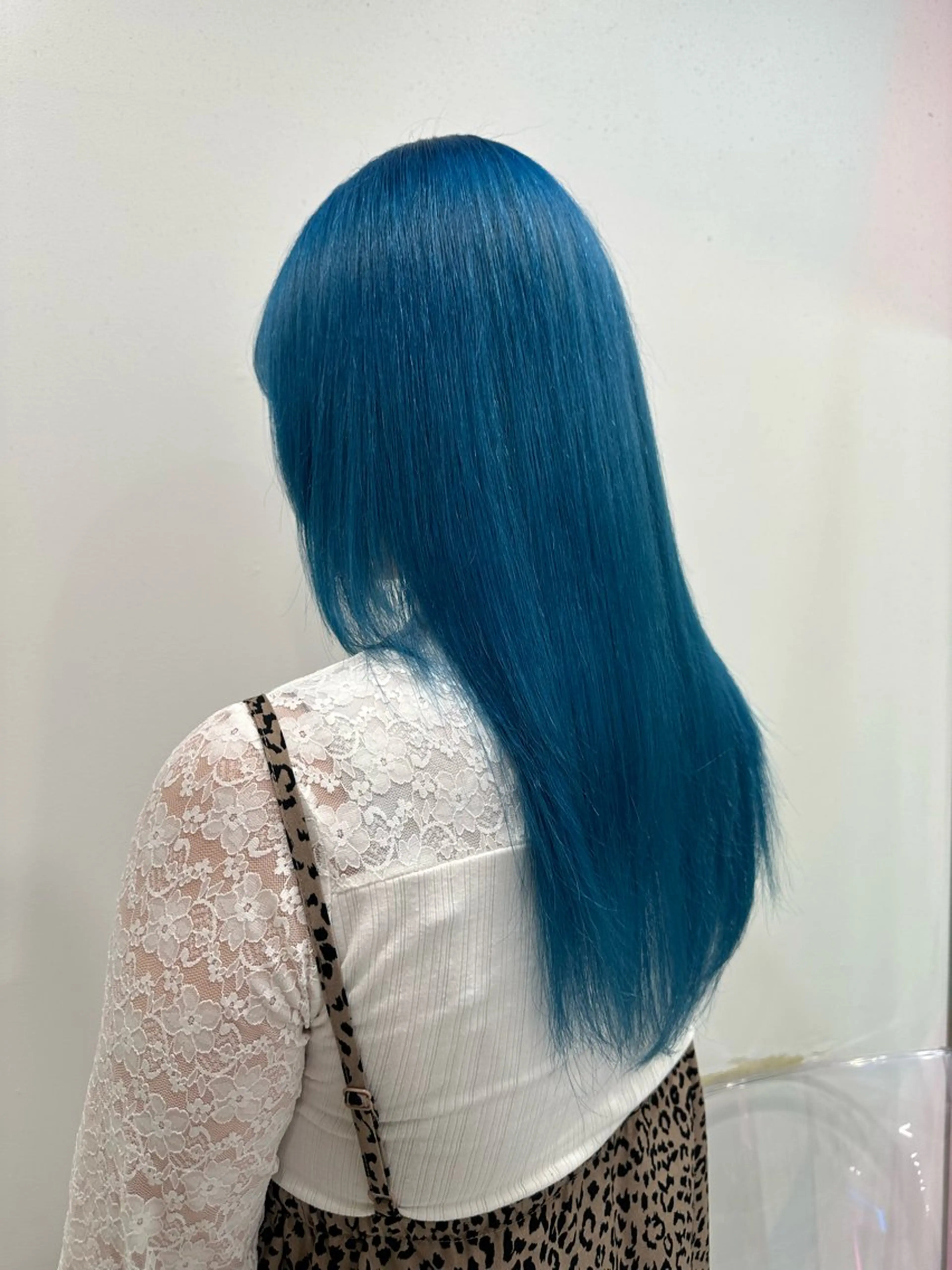 ロング カラー アクアカラー ブルーカラー ヘアカラー 渋谷/透明感カラー /半個室/こうめいのヘアスタイル