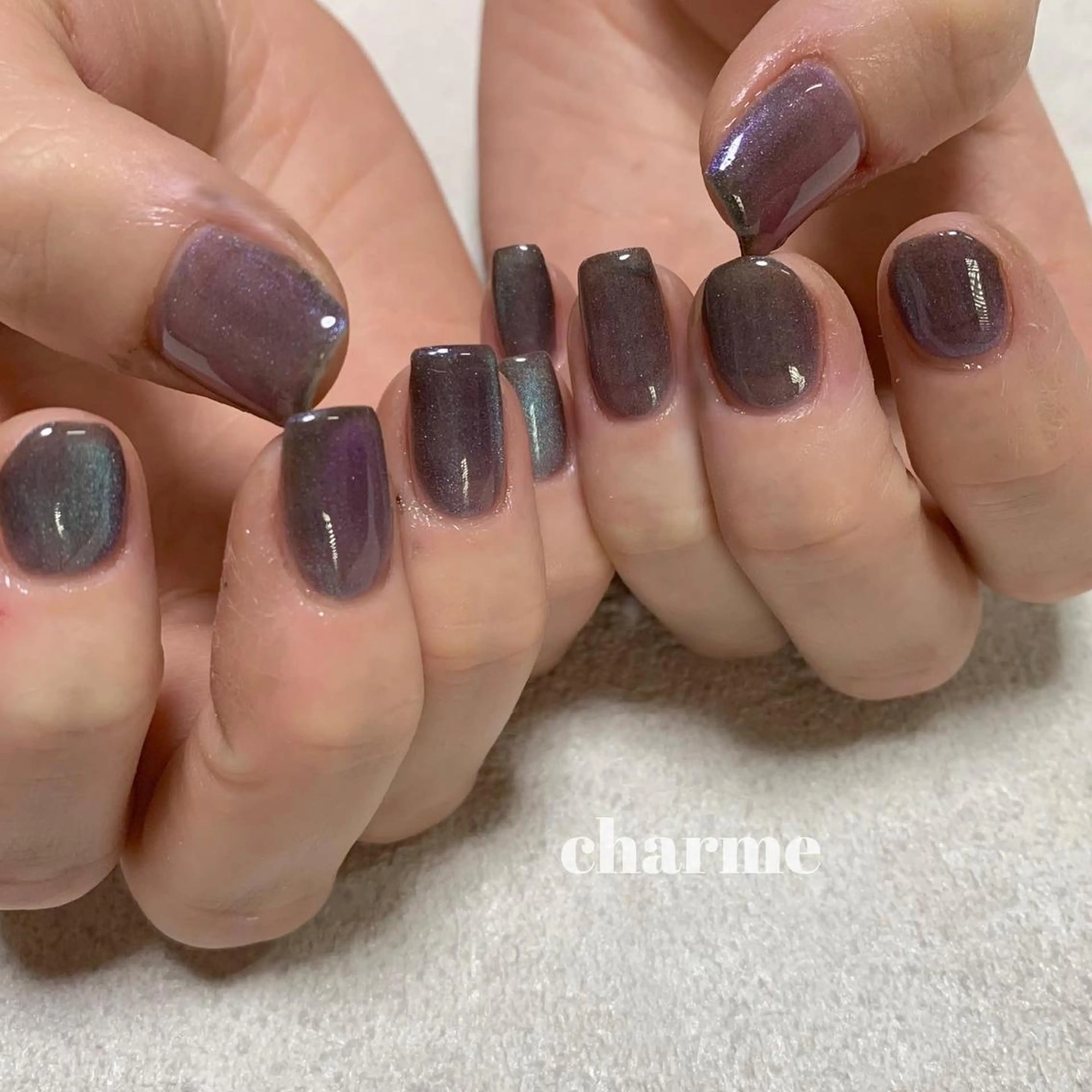 ネイル マグネットネイル ハンドネイル charme所属・. SHIORIのネイルデザイン