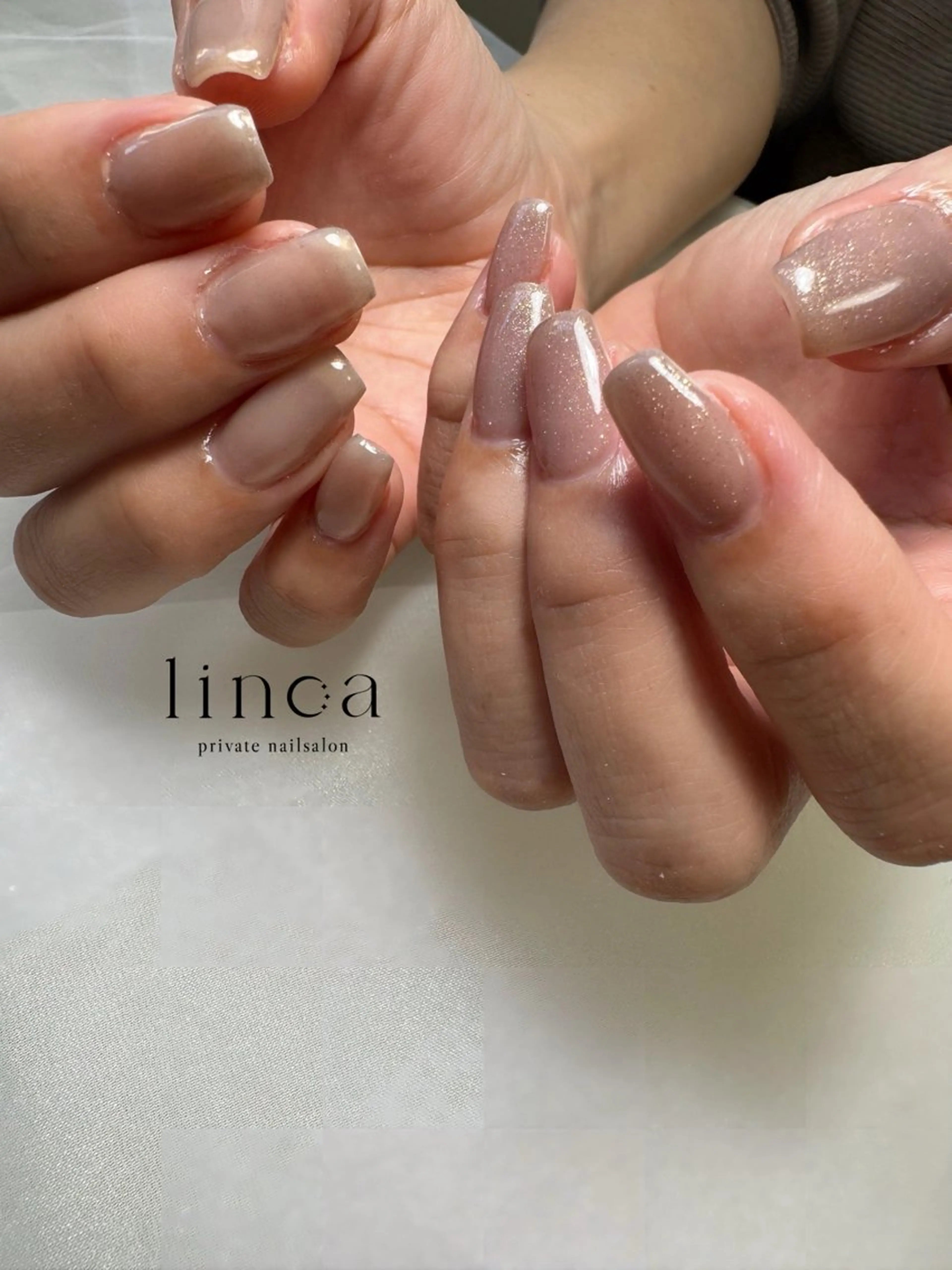 ネイル ニュアンスネイル ハンドネイル ハンドケア linoa nailのネイルデザイン