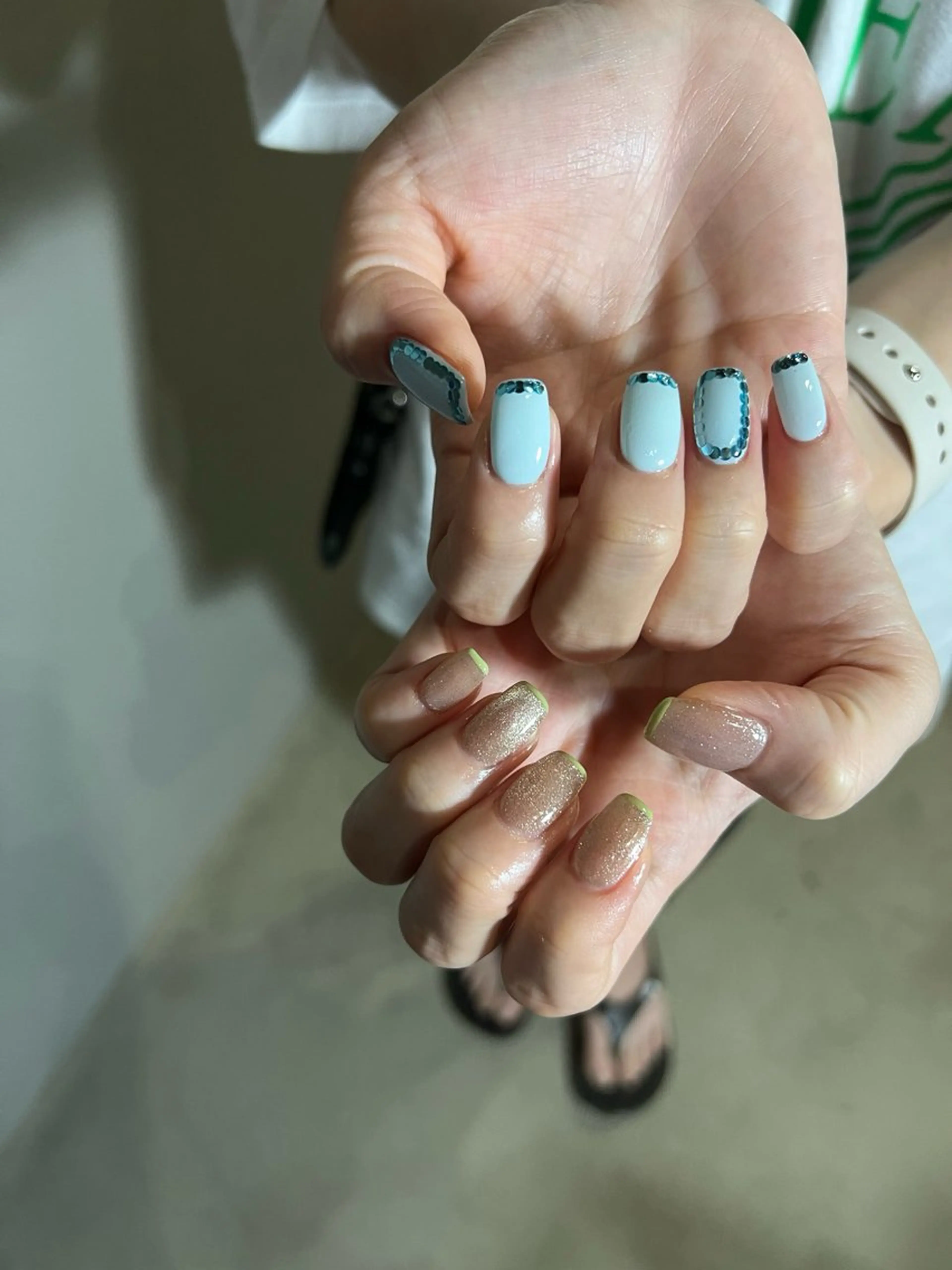 ネイル s/w ＿shokoのネイルデザイン