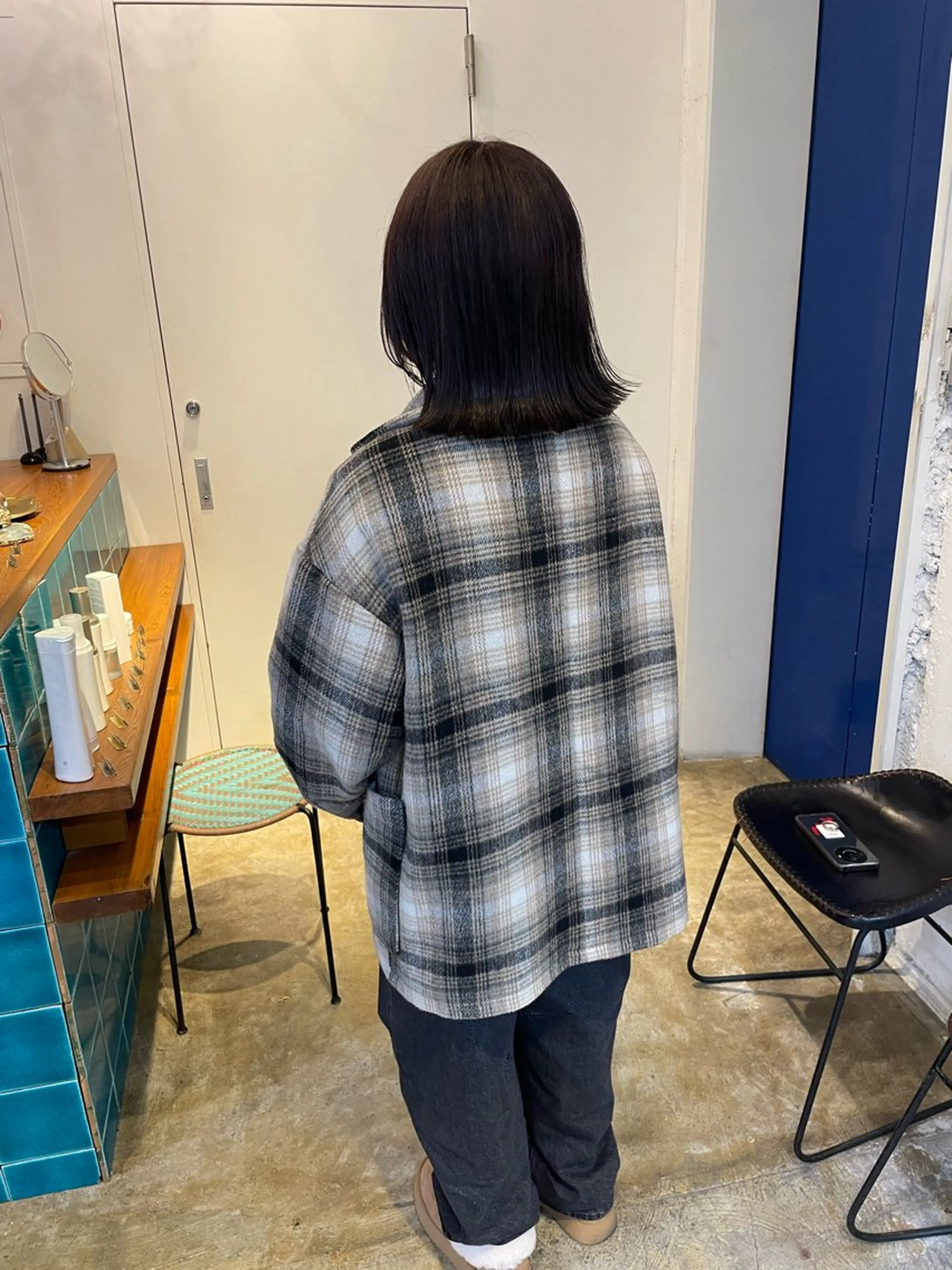 ミディアム カラー ラベンダーカラー ラベンダーグレー MIOベージュカラー 柔らかいカラーのヘアスタイル