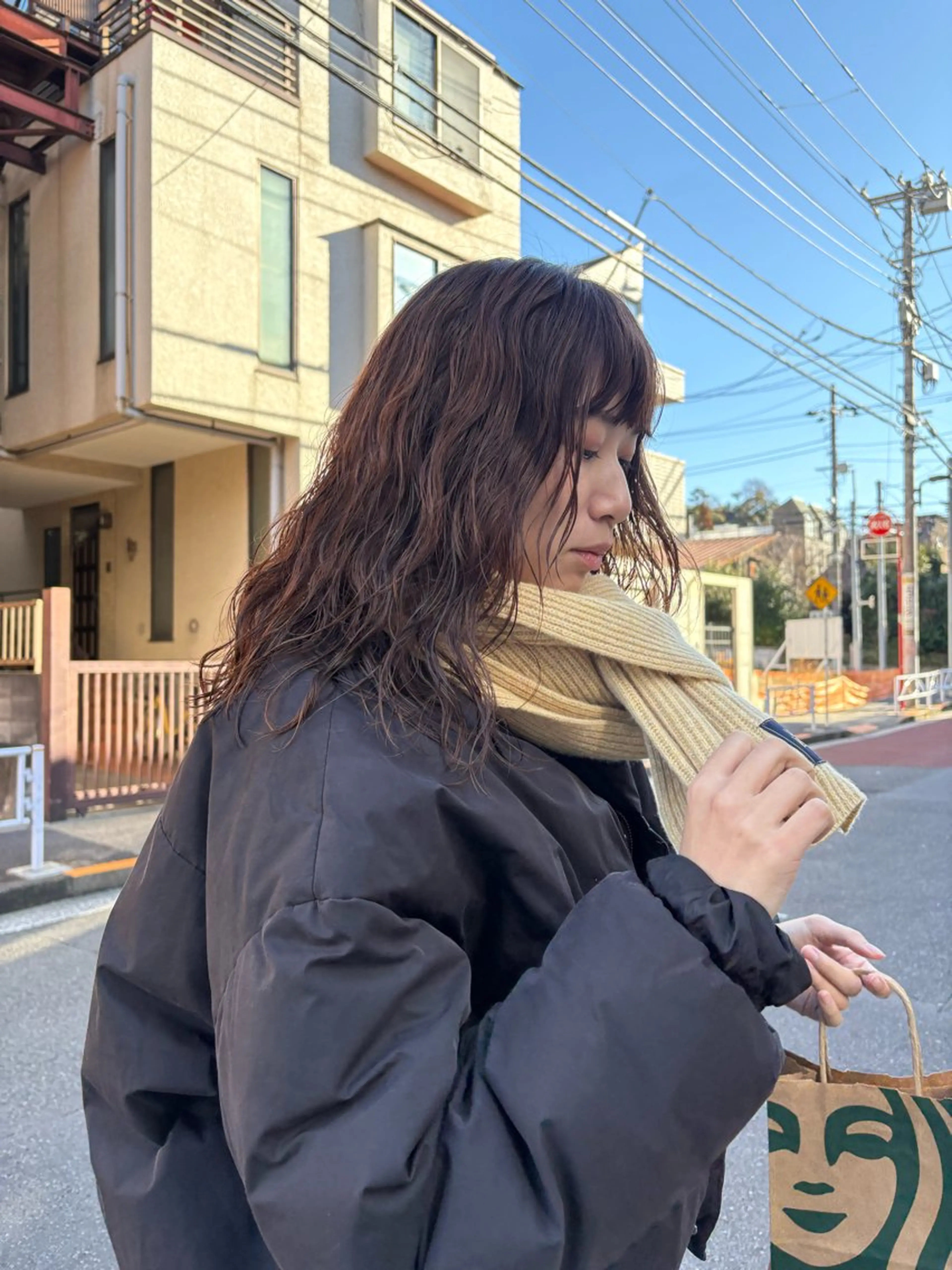 セミロング カット パーマ ボブ/レイヤーカット ✂︎ AYUMIのヘアスタイル