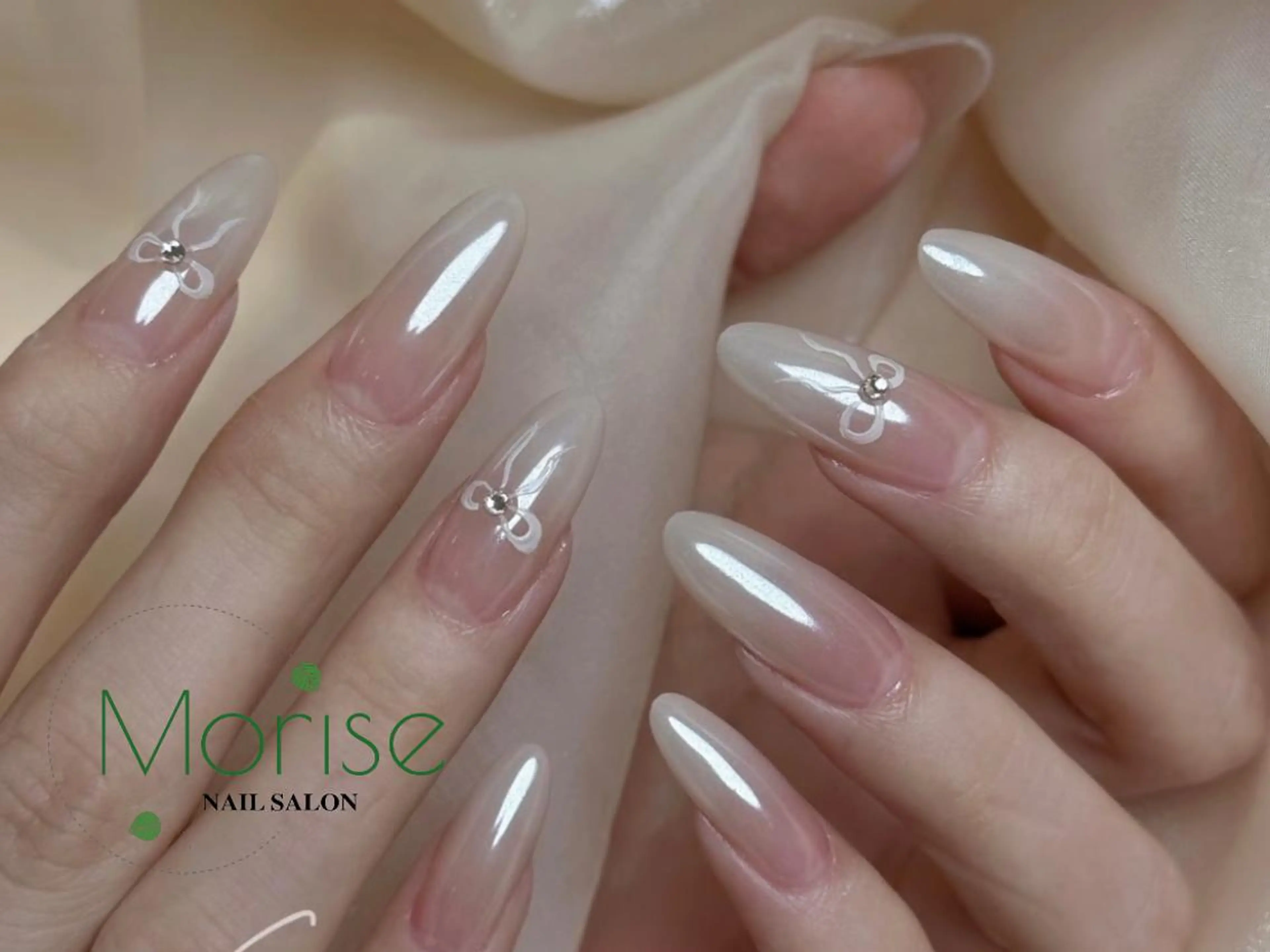 ネイル 長さ出し フレンチネイル ジェルネイル マグネットネイル ミラーネイル ハンドネイル ハンドケア MoriseNail 表参道のネイルデザイン