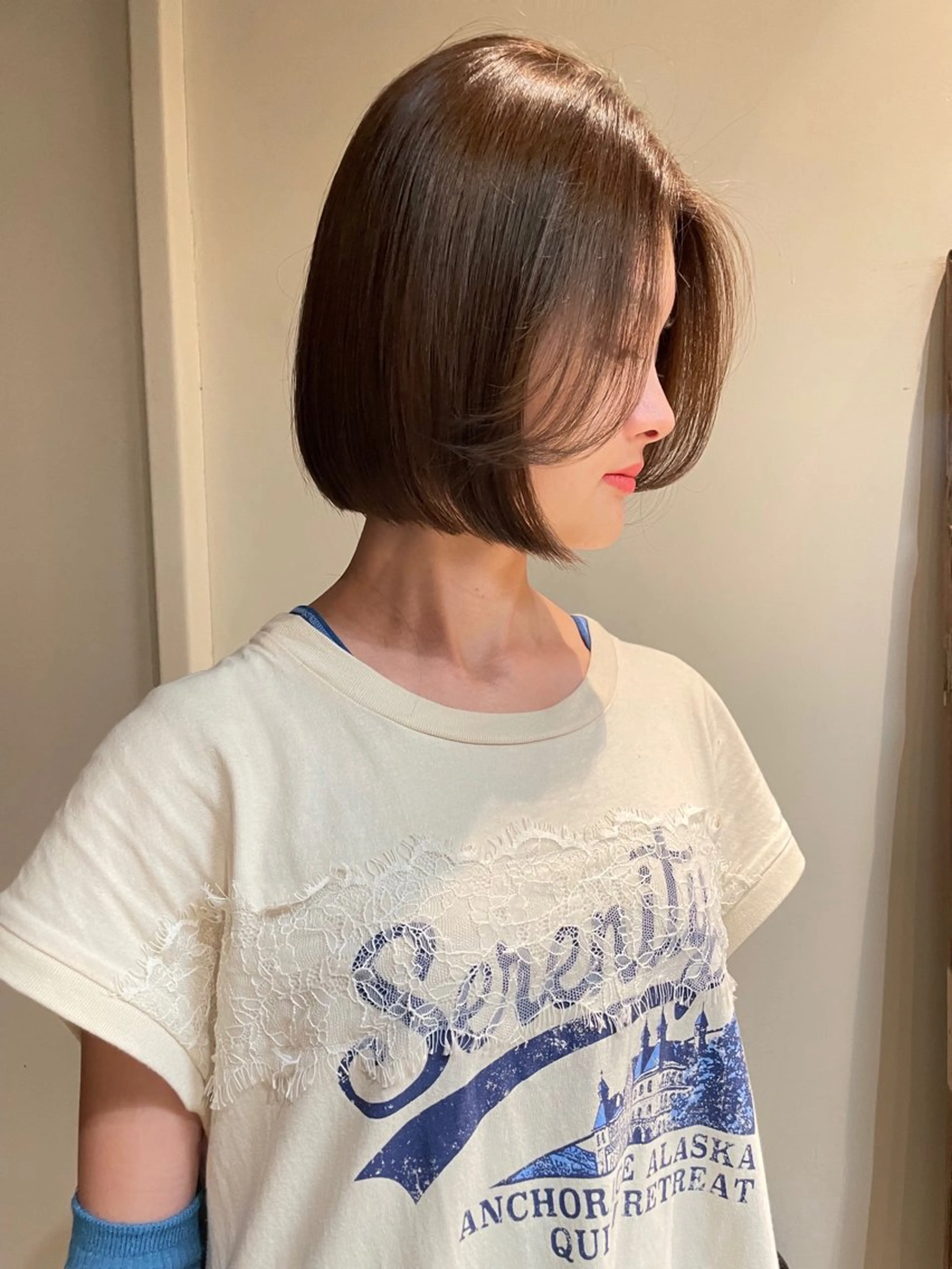 ショート カラー カット ヘアカラー ハナ🌼 梅田/ボブ/パーマのヘアスタイル