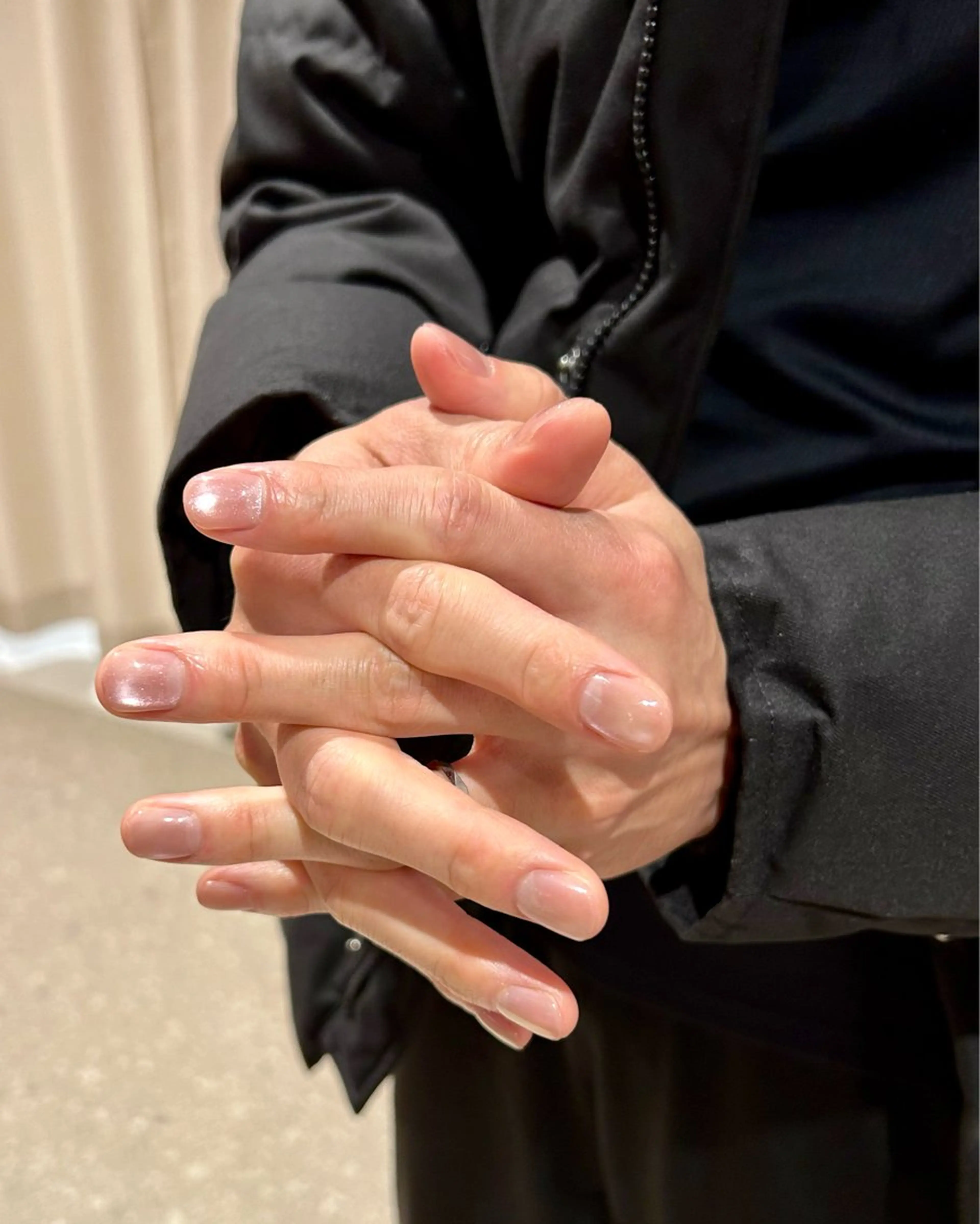 メンズ ネイル キラキラネイル マグネットネイル ハンドネイル SALONVILLAGE Ebisu所属・Lueur 恵比寿 HARUKAのネイルデザイン