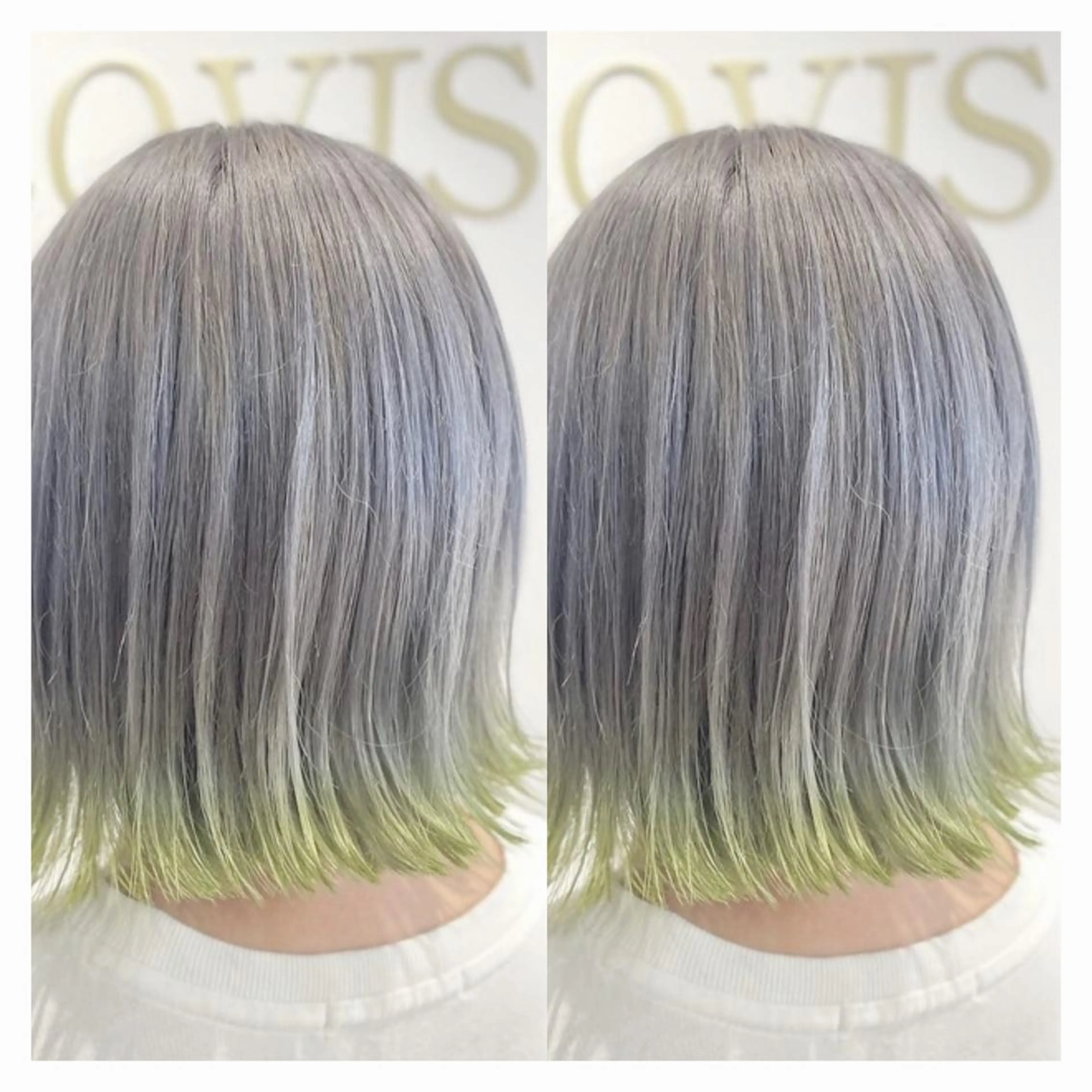 ショート カラー シルバー 🖤kana/艶髪/ 韓国風カラー🖤のヘアスタイル