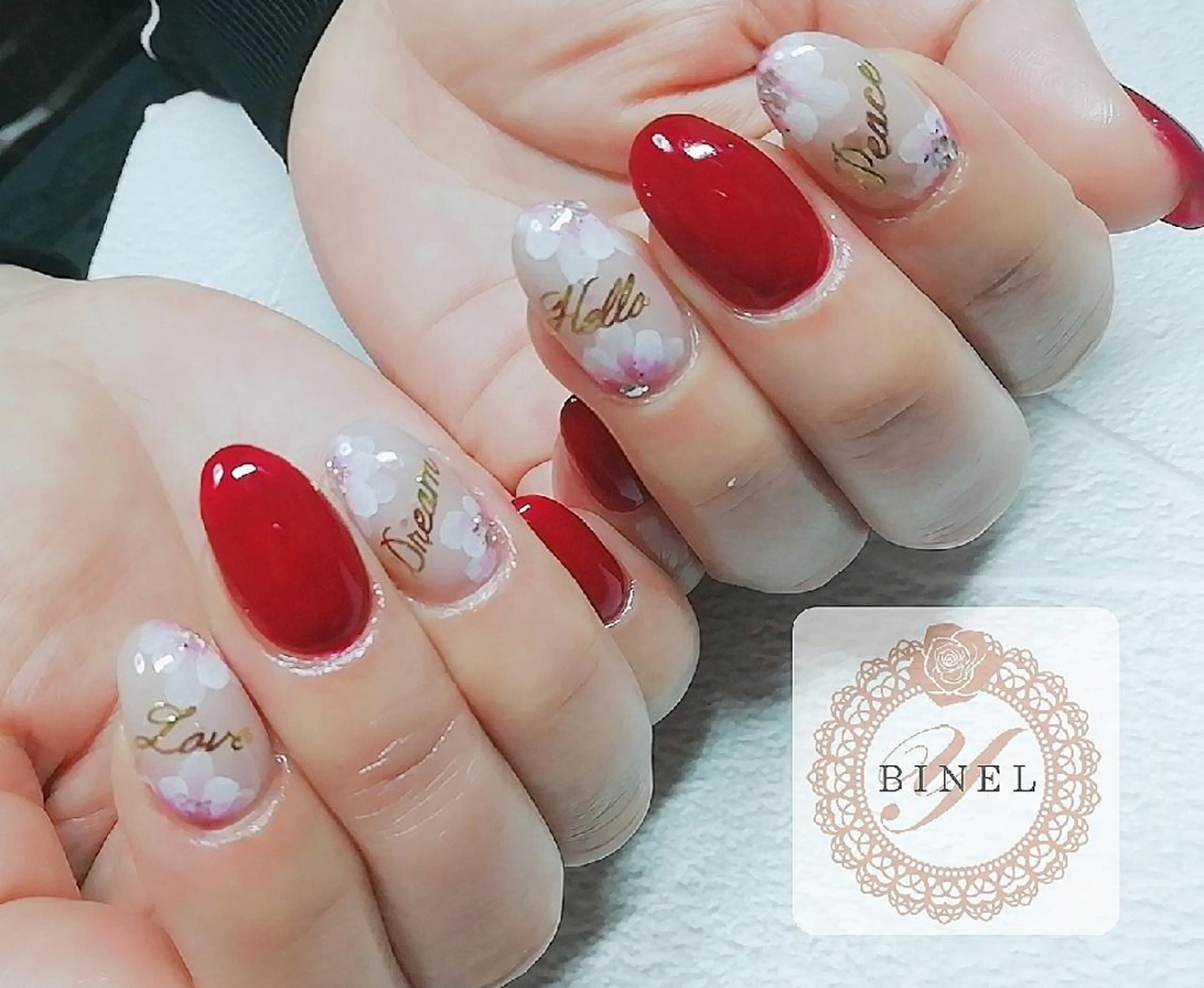 ネイル 春ネイル ハンドネイル Nail Salon Y.BINELのネイルデザイン