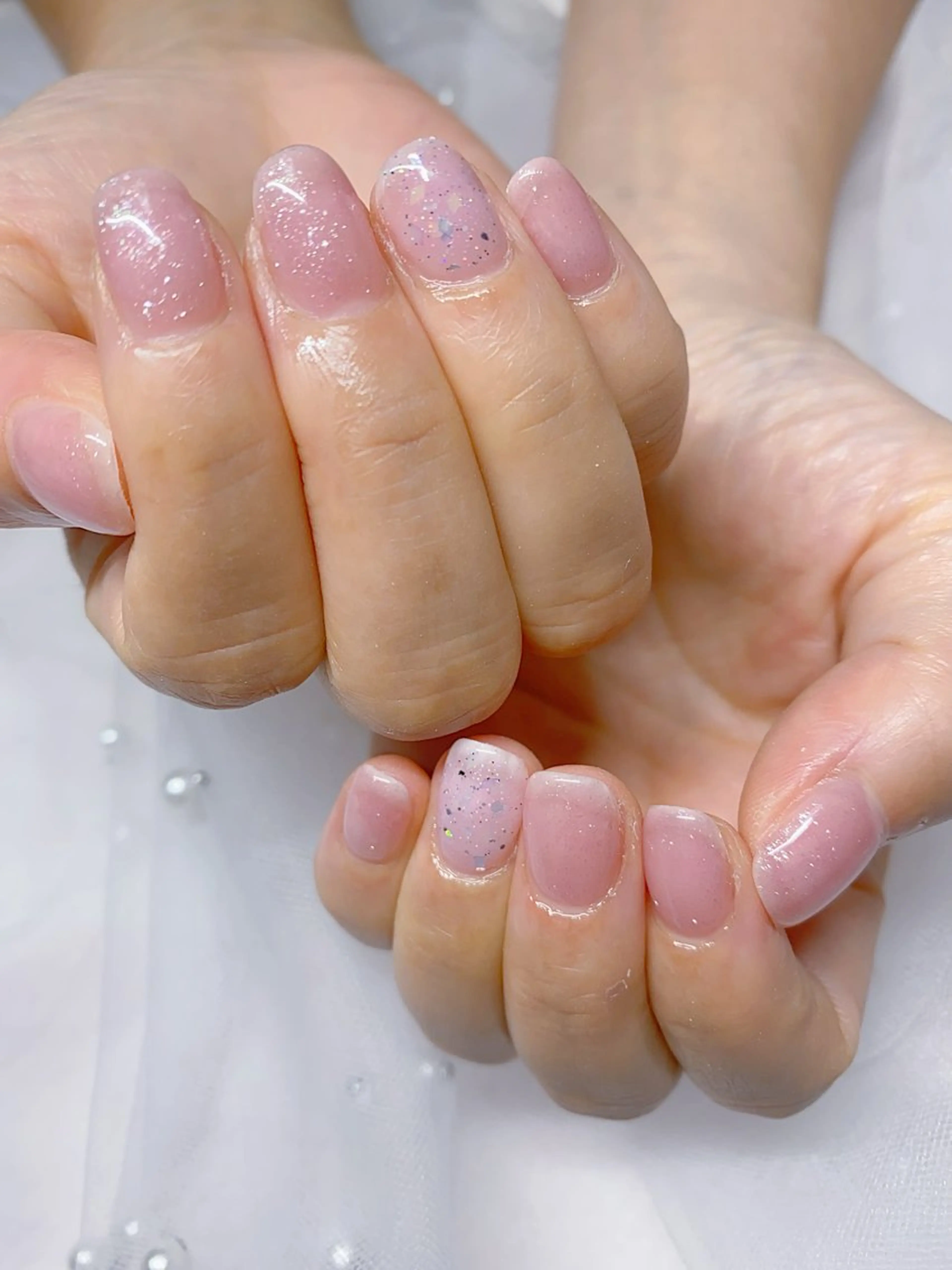 ネイル ラメ(グリッター) ハンドネイル Jasmine nailsalon所属・ジャスミン ネイルサロンのネイルデザイン