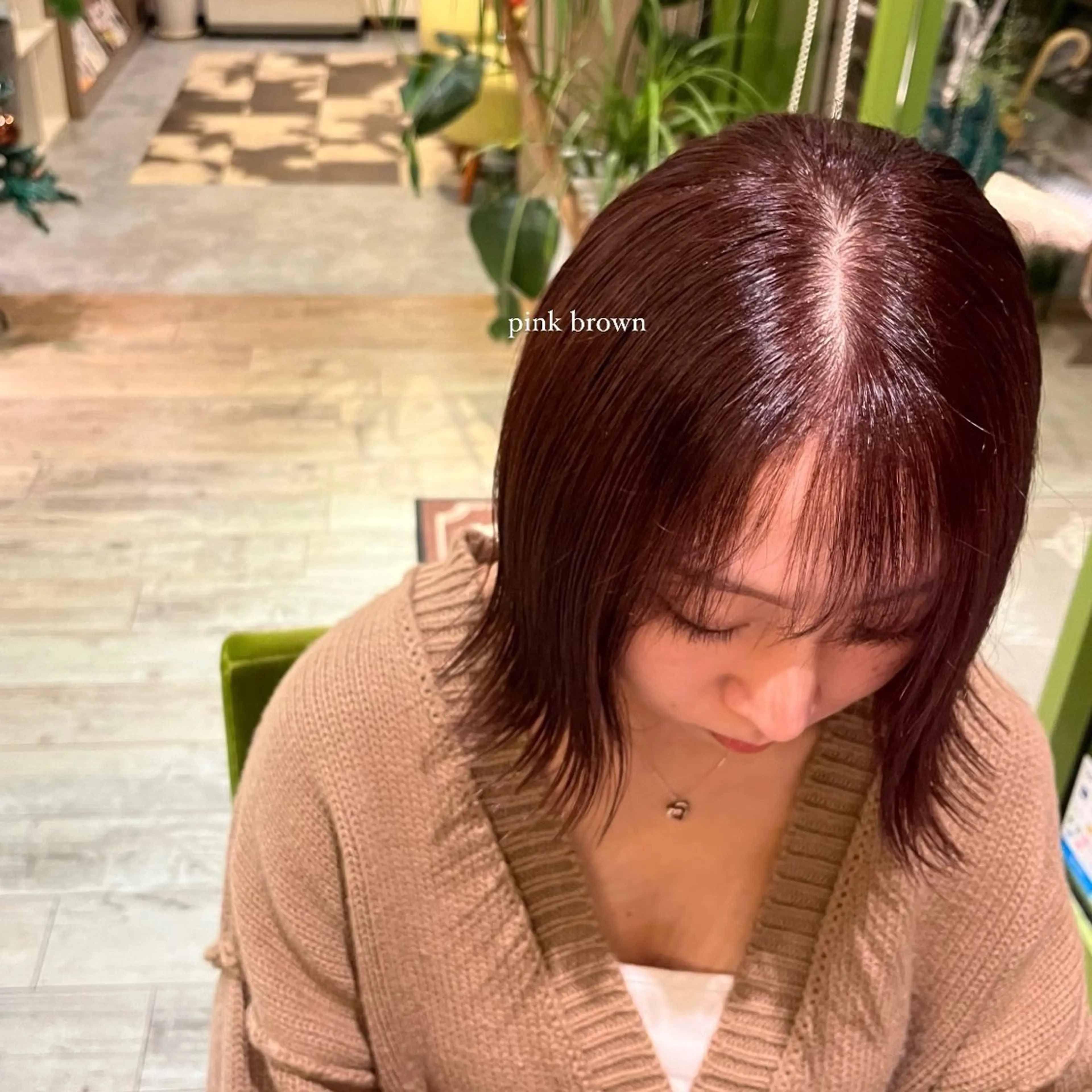 ミディアム カラー an.nico所属・レイヤー/透明感艶 カラー丸山ななほのヘアスタイル