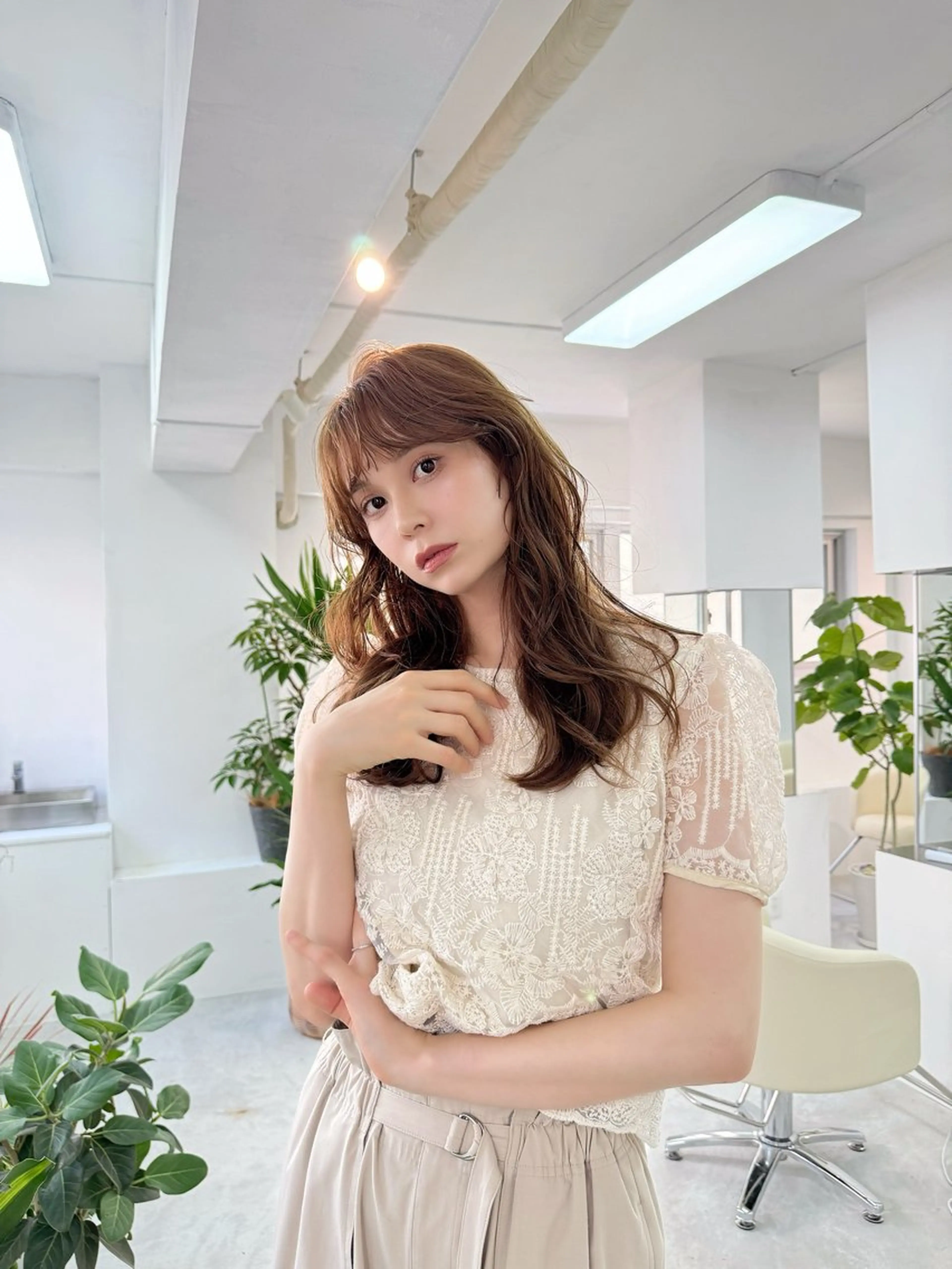 ショート カラー パーマ ヘアアレンジ 🍀髪質改善 ケアカラーrootsのヘアスタイル