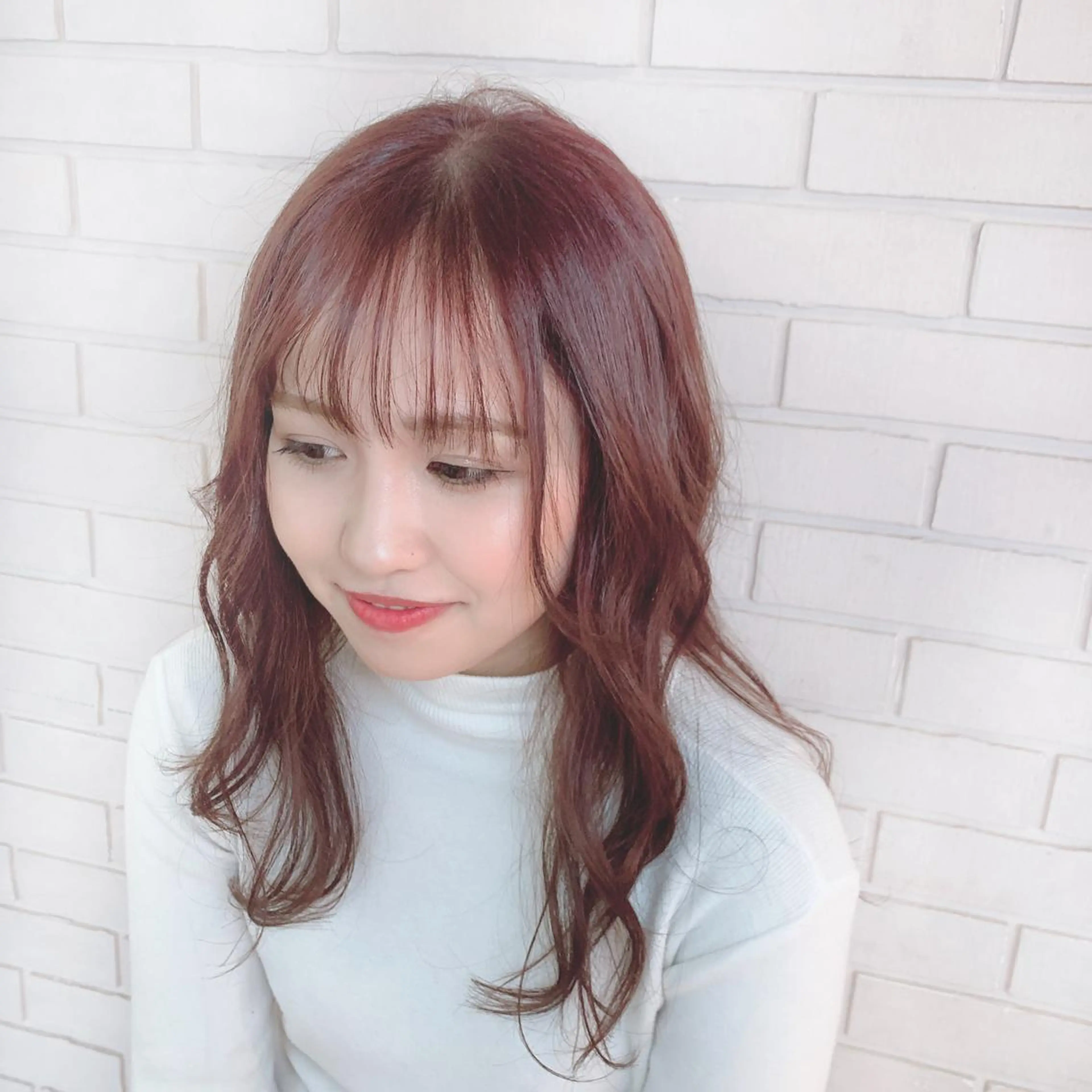 ロング カラー 杉村 未来のヘアスタイル