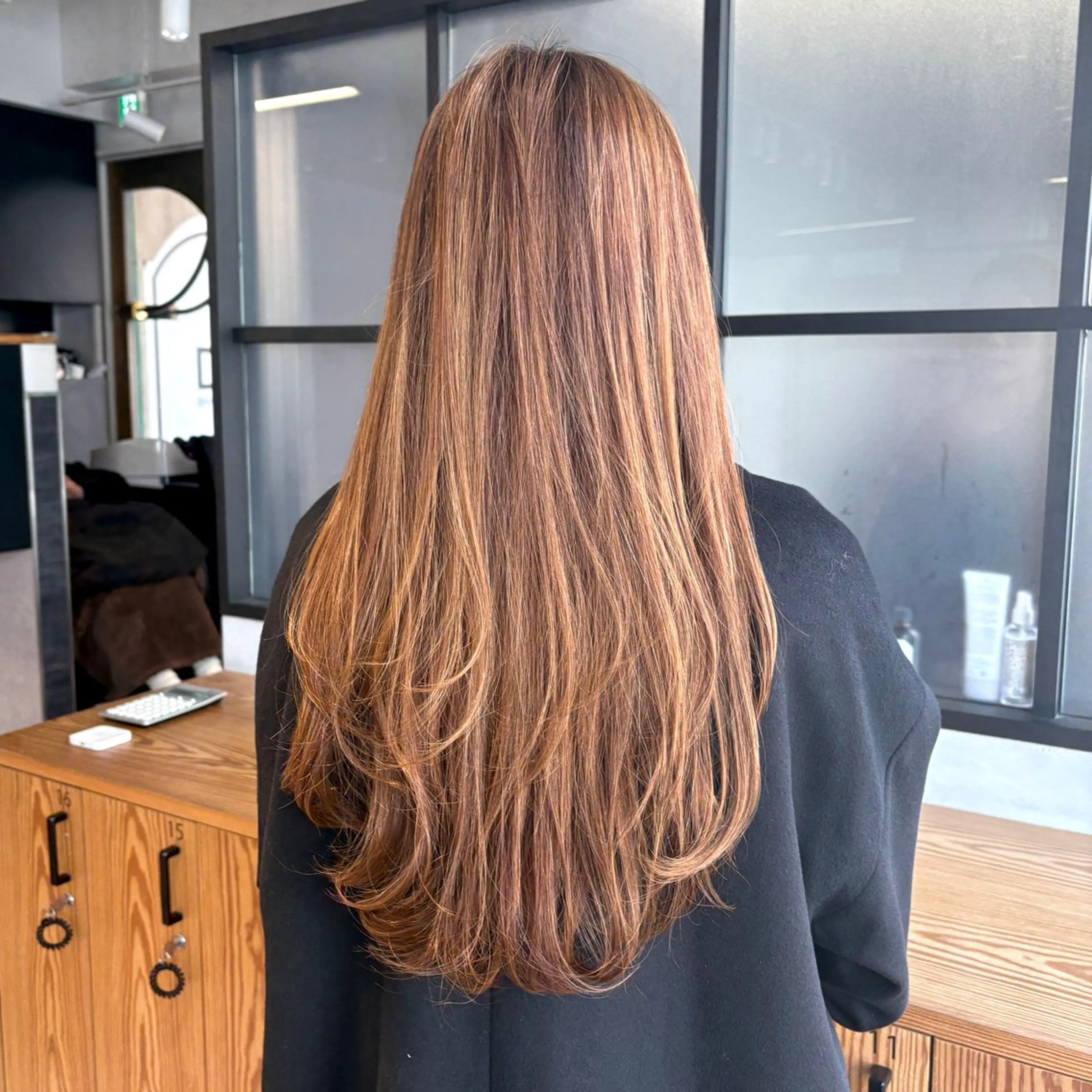 ロング カラー ハイライトカラー ハイライト ヘアカラー トリートメント DX SHARE SALON所属・matka白髪ぼかし 大人ヘア/KEIKOのヘアスタイル