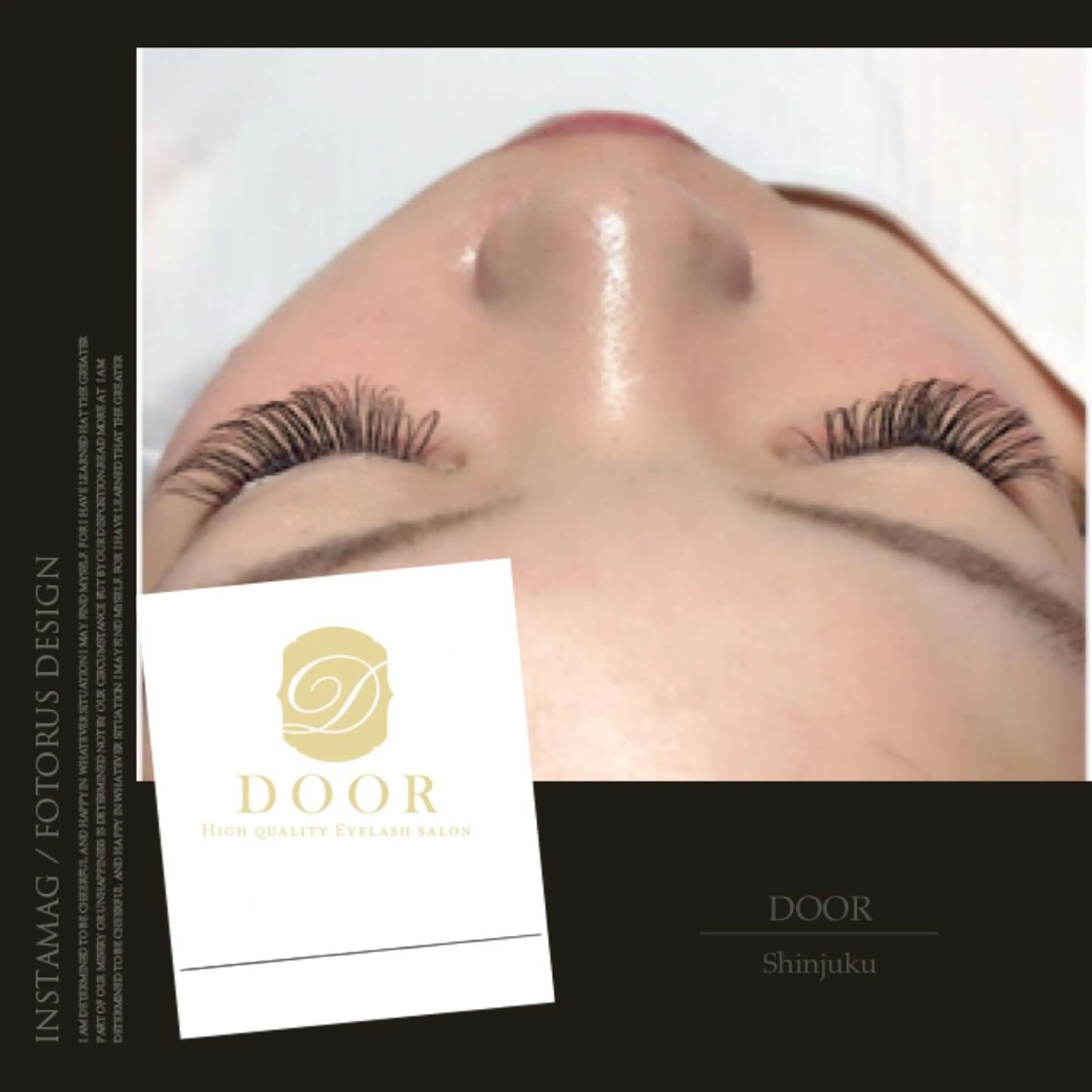 マツエク・マツパ 目尻長め lucida 新宿所属・金子 紗也加のマツエク・マツパデザイン