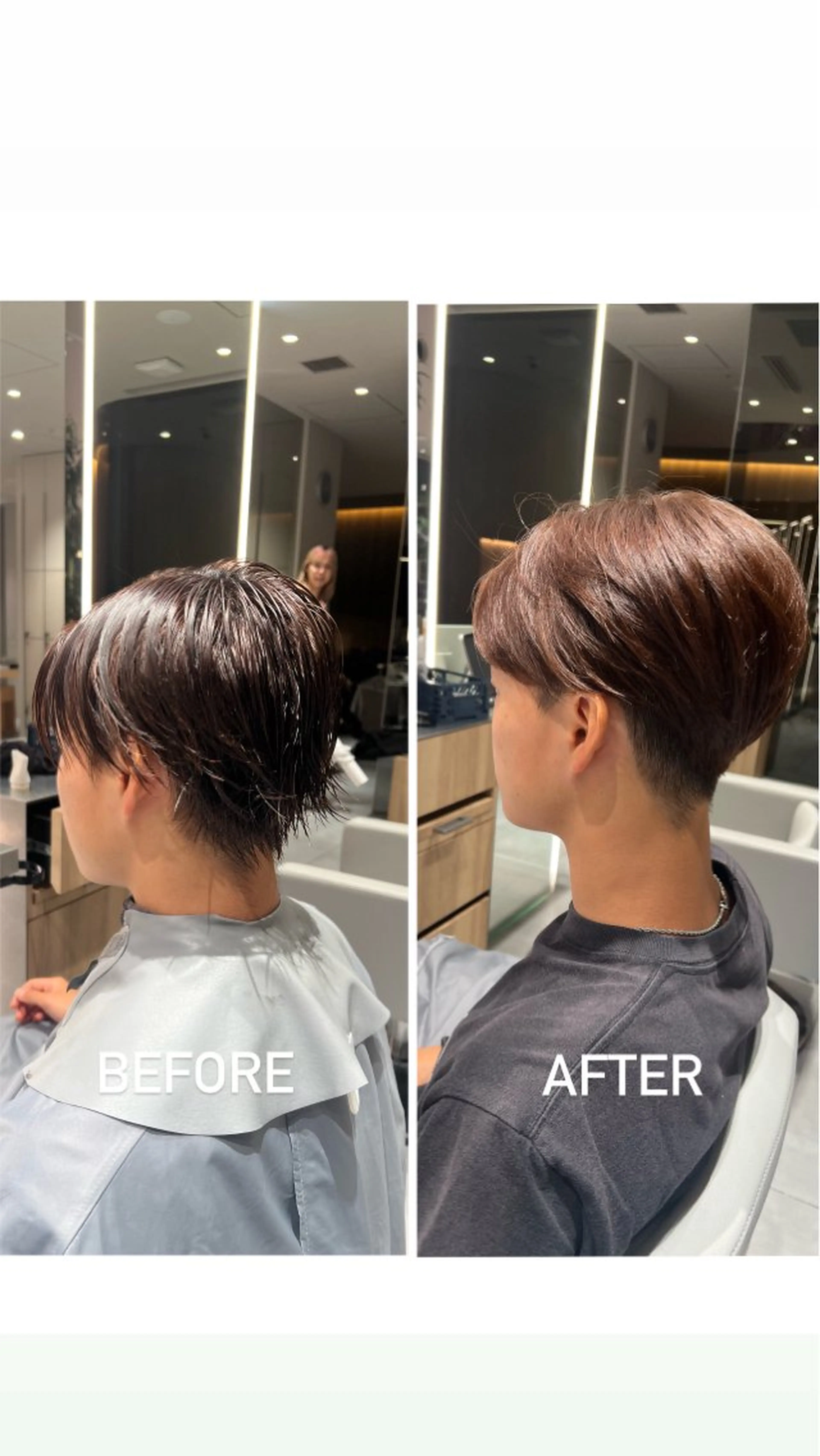 メンズ センターパート マッシュ 刈り上げ kako　ショート ボブのヘアスタイル