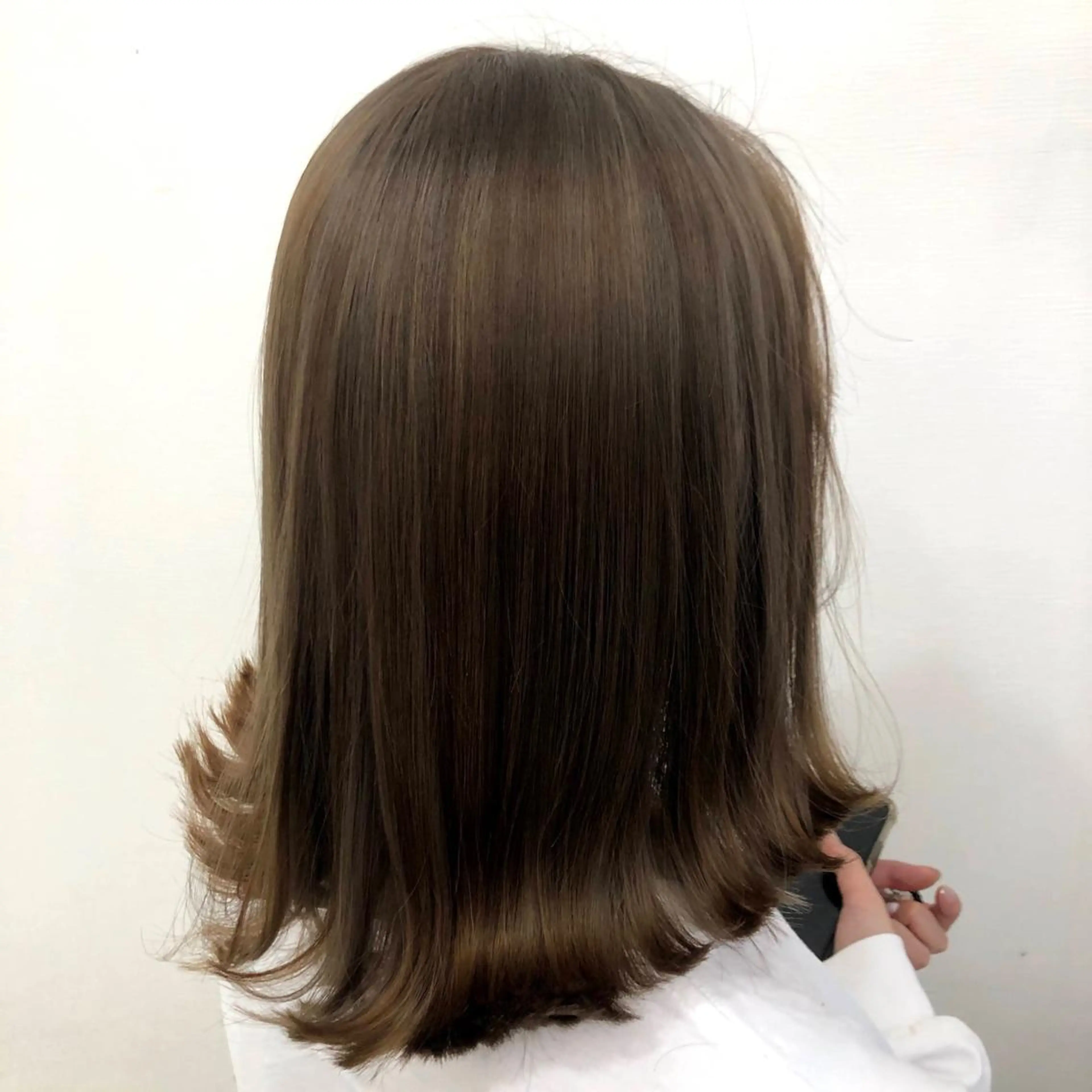 ミディアム カラー アディクシーカラー グレージュ イルミナカラー 髪質改善 縮毛矯正 ヘアカラー トリートメント ヘアセット ブリーチなしカラー/ 髪質改善　　佐藤 豪のヘアスタイル