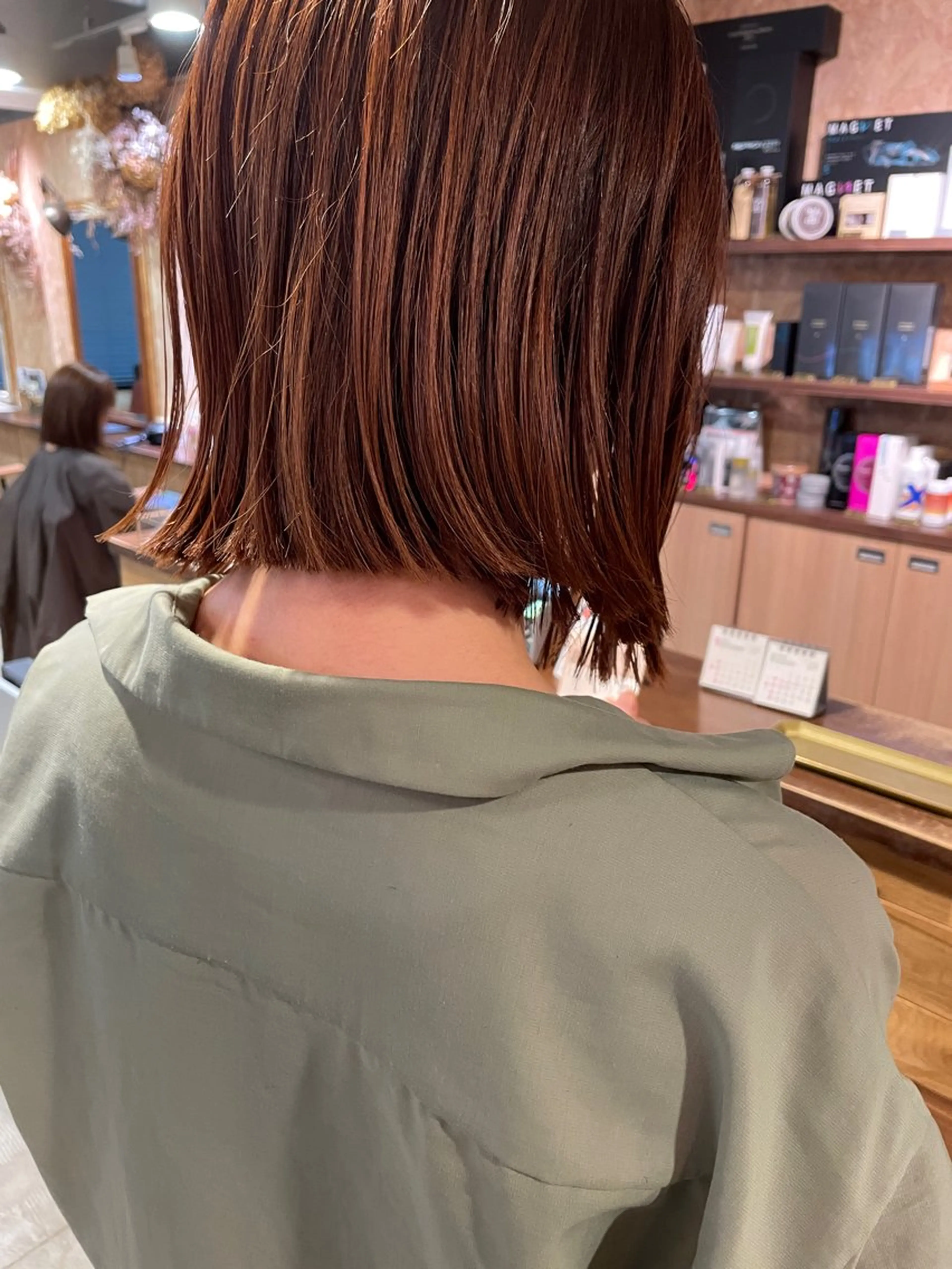 セミロング カット ヘアカラー トリートメント さの あやねのヘアスタイル