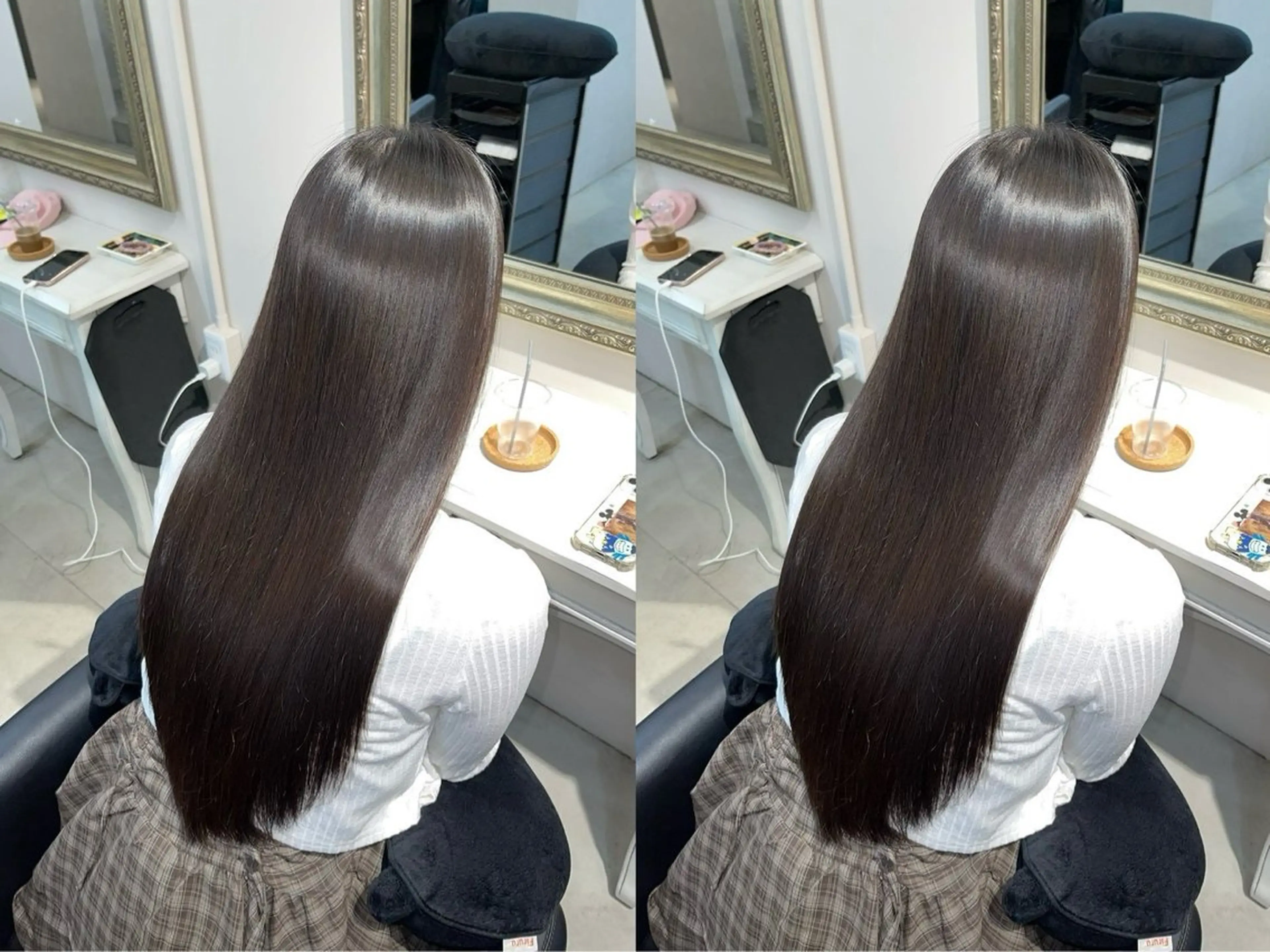 ロング カット 縮毛矯正 早﨑 映天のヘアスタイル