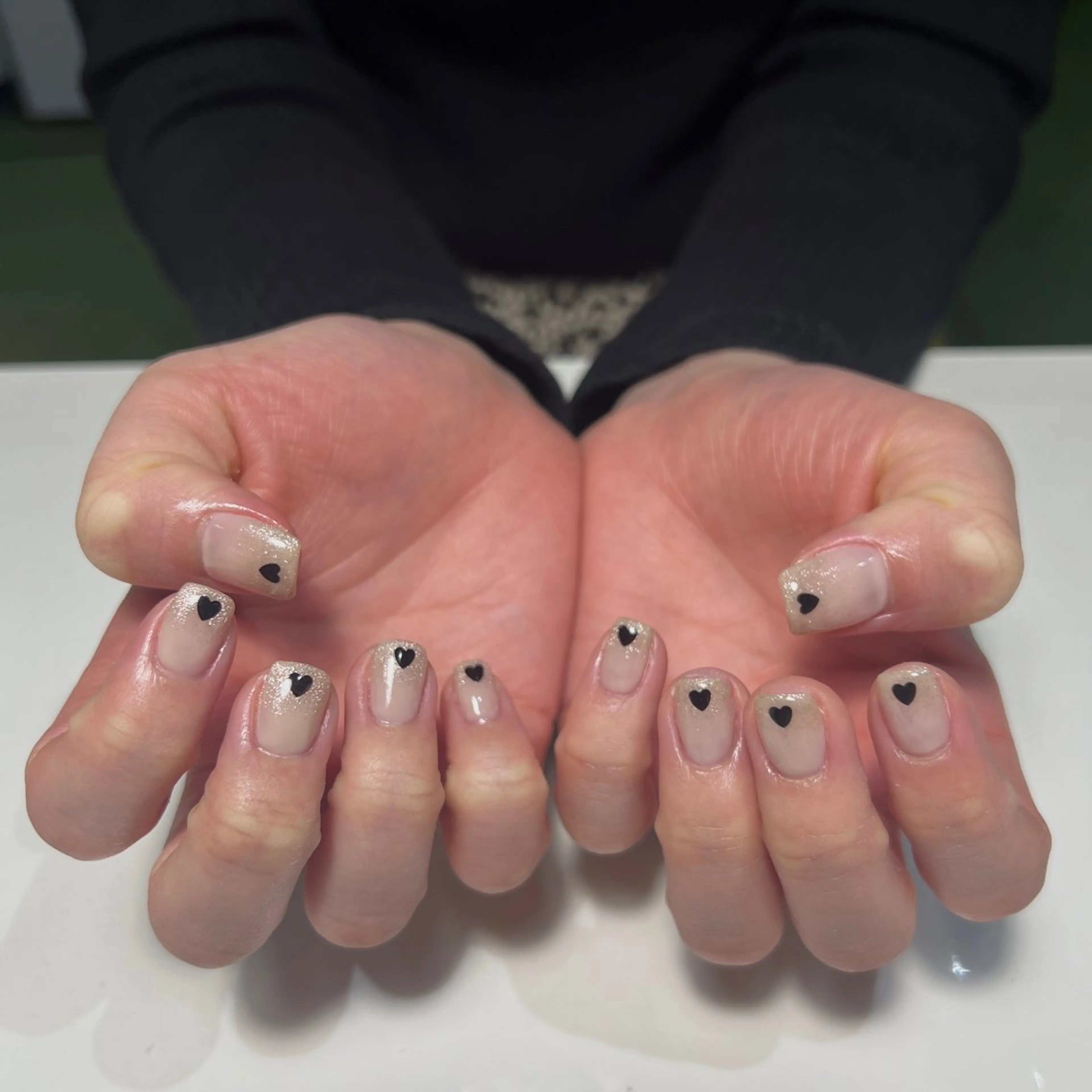 ネイル グラデーション ハート マグネットネイル ロイ ネイルのその他イメージ