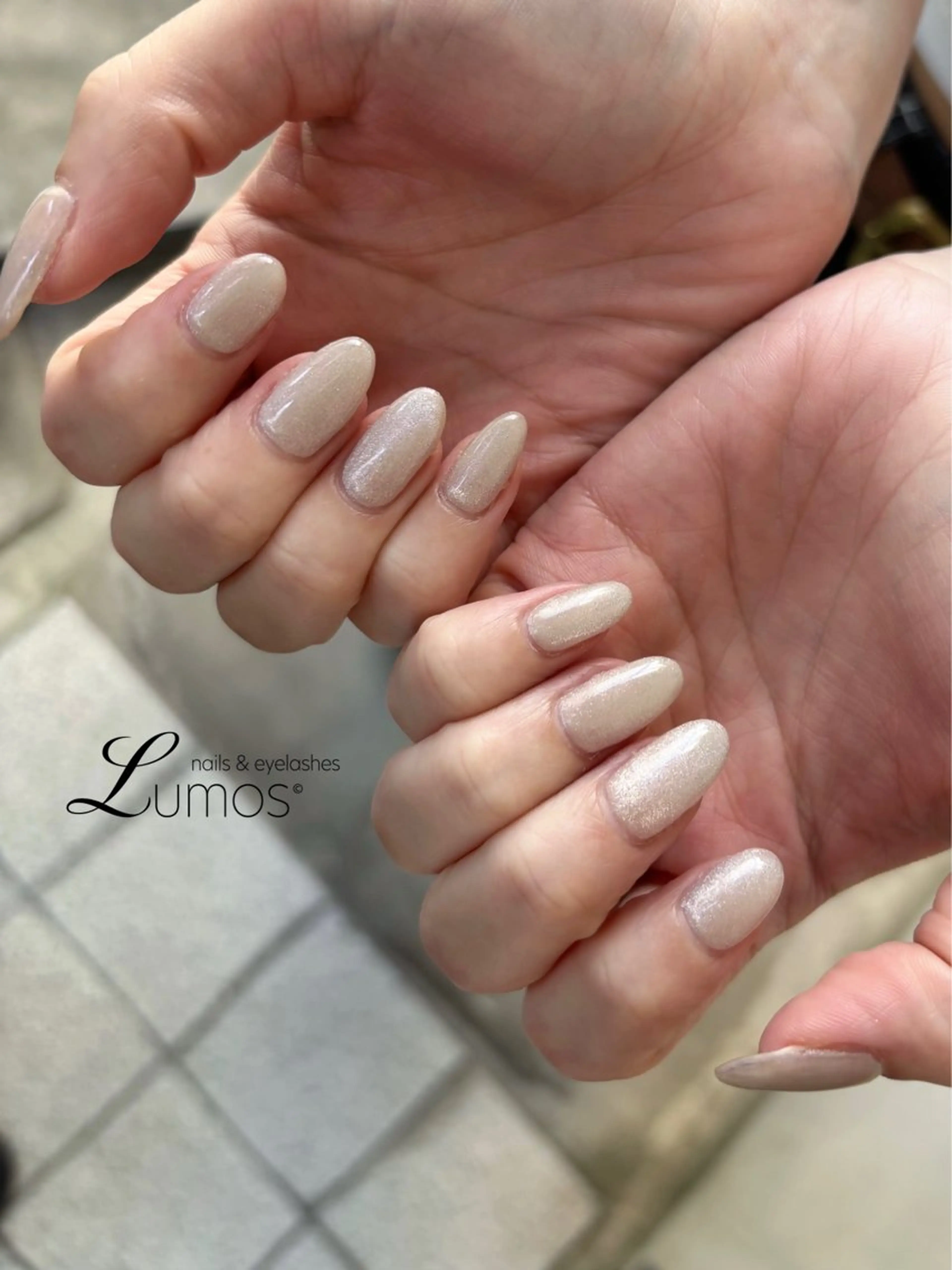 ネイル ラメ(グリッター) マグネットネイル Lumos  nails&eyelashes 桜川所属・Lumos Rikaのネイルデザイン