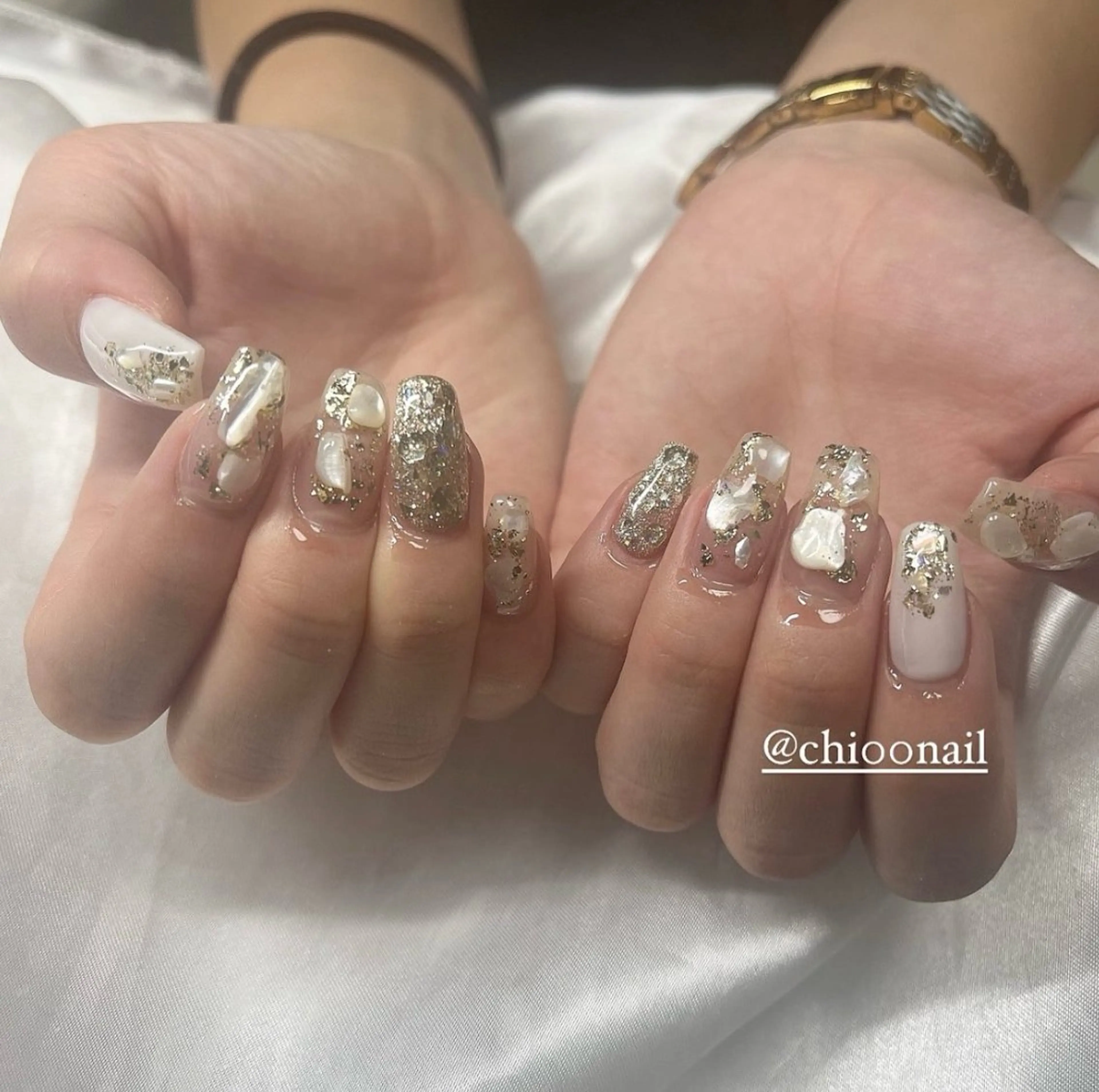 ネイル アートネイル フットネイル ジェルネイル キラキラネイル 韓国ネイル ハンドネイル よしだ ちえのネイルデザイン