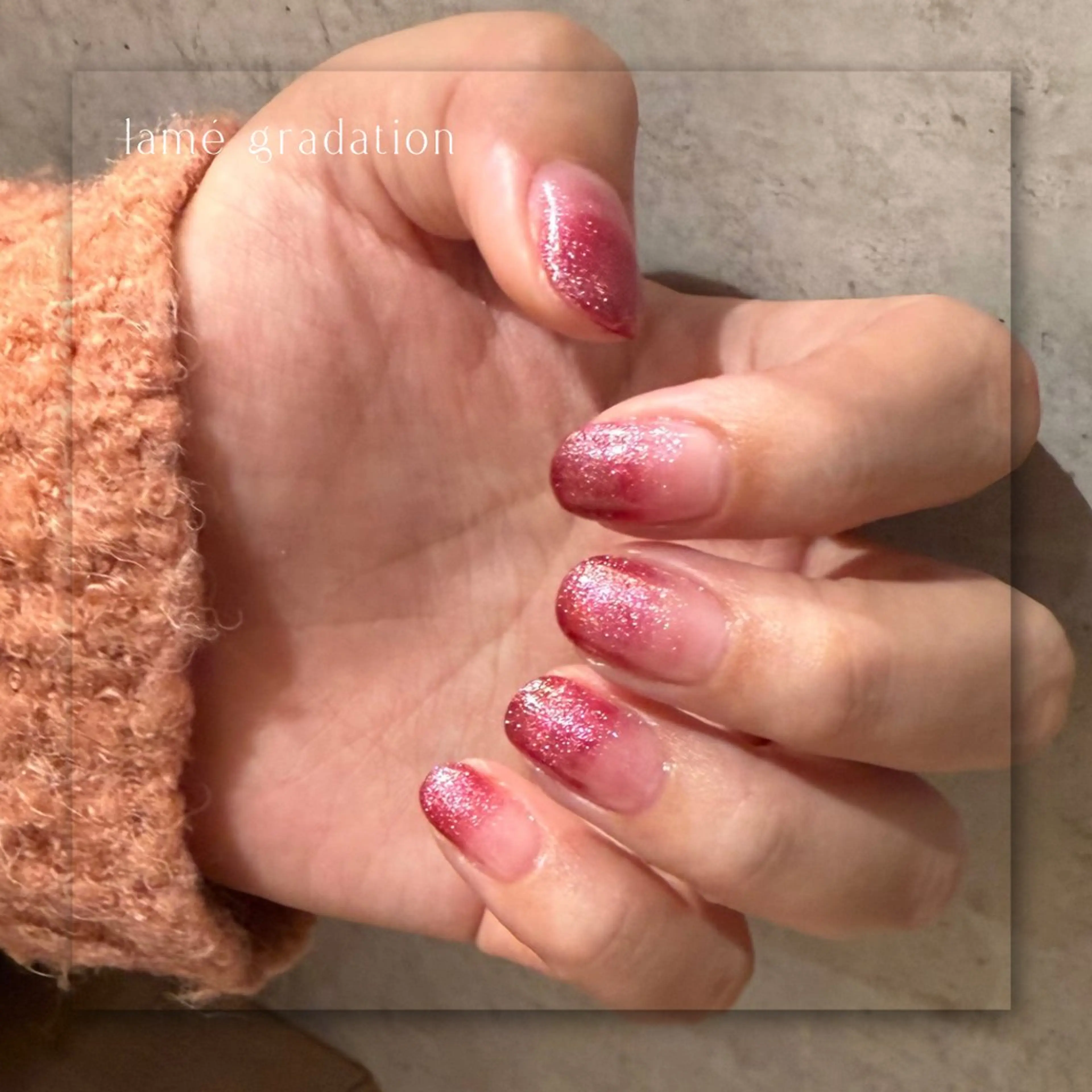 ネイル ボルドー ジェルネイル グラデーション マグネットネイル パラジェル Seemly 千田町店所属・フラワーパラジェル 🌸シームリーエミのネイルデザイン