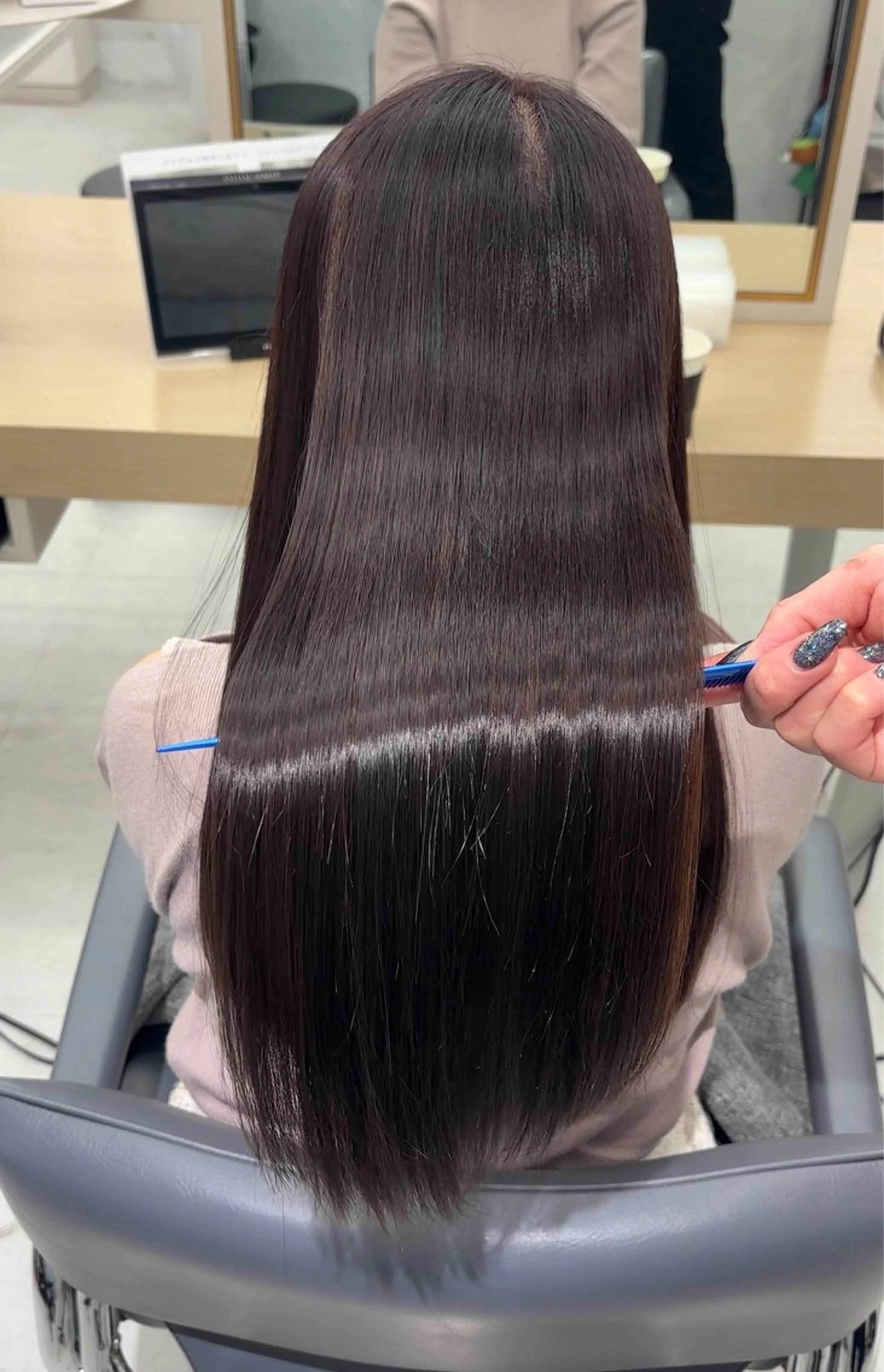 ロング カット ヘアカラー 縮毛矯正 トリートメント 新宿No.1艶髪矯正 美艶カラー/FUKAのヘアスタイル