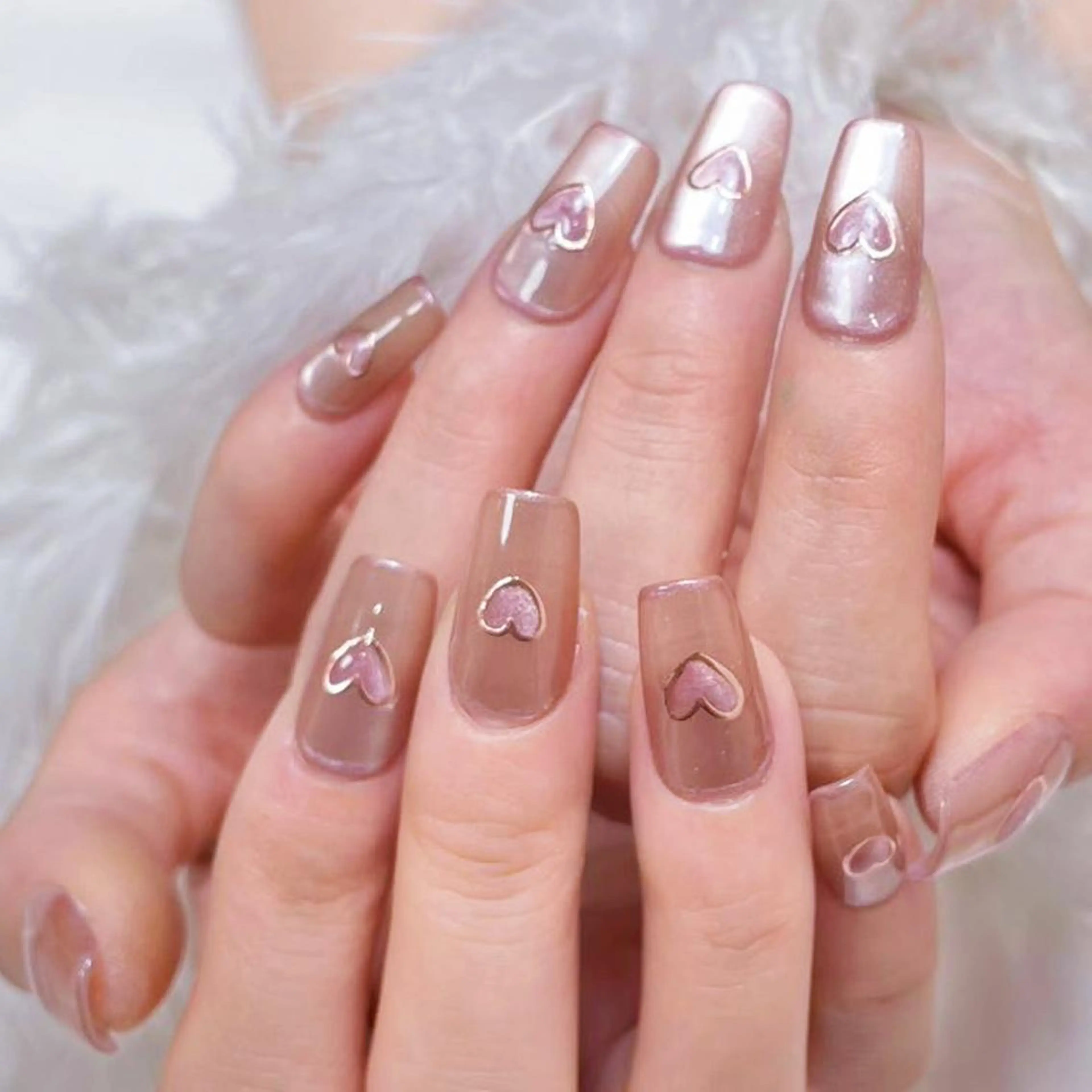 ネイル アートネイル オーロラネイル ガーリー キラキラネイル 韓国ネイル DIANMOND NAIL🌸のネイルデザイン