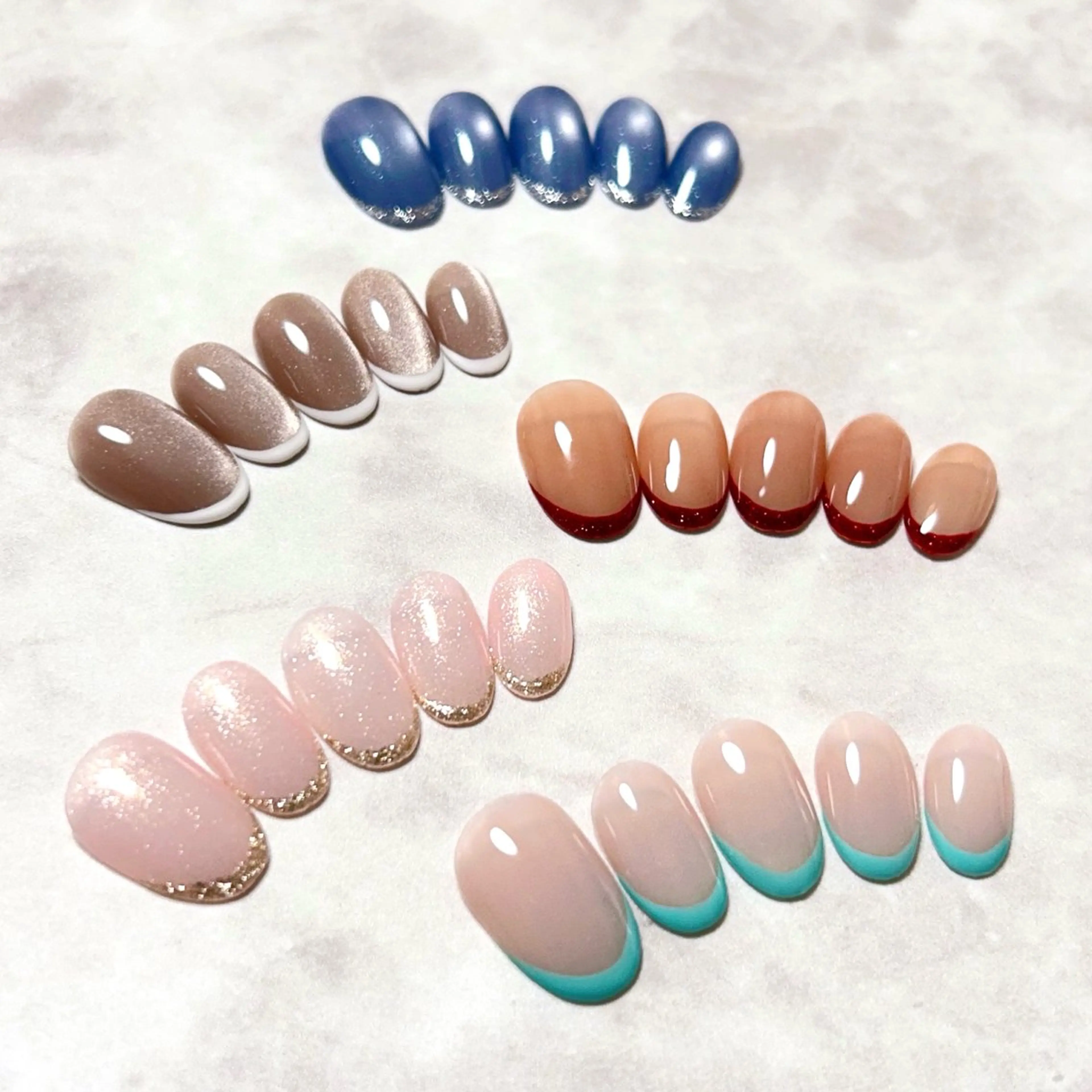 ネイル フレンチネイル ハンドネイル private salon Reiのネイルデザイン