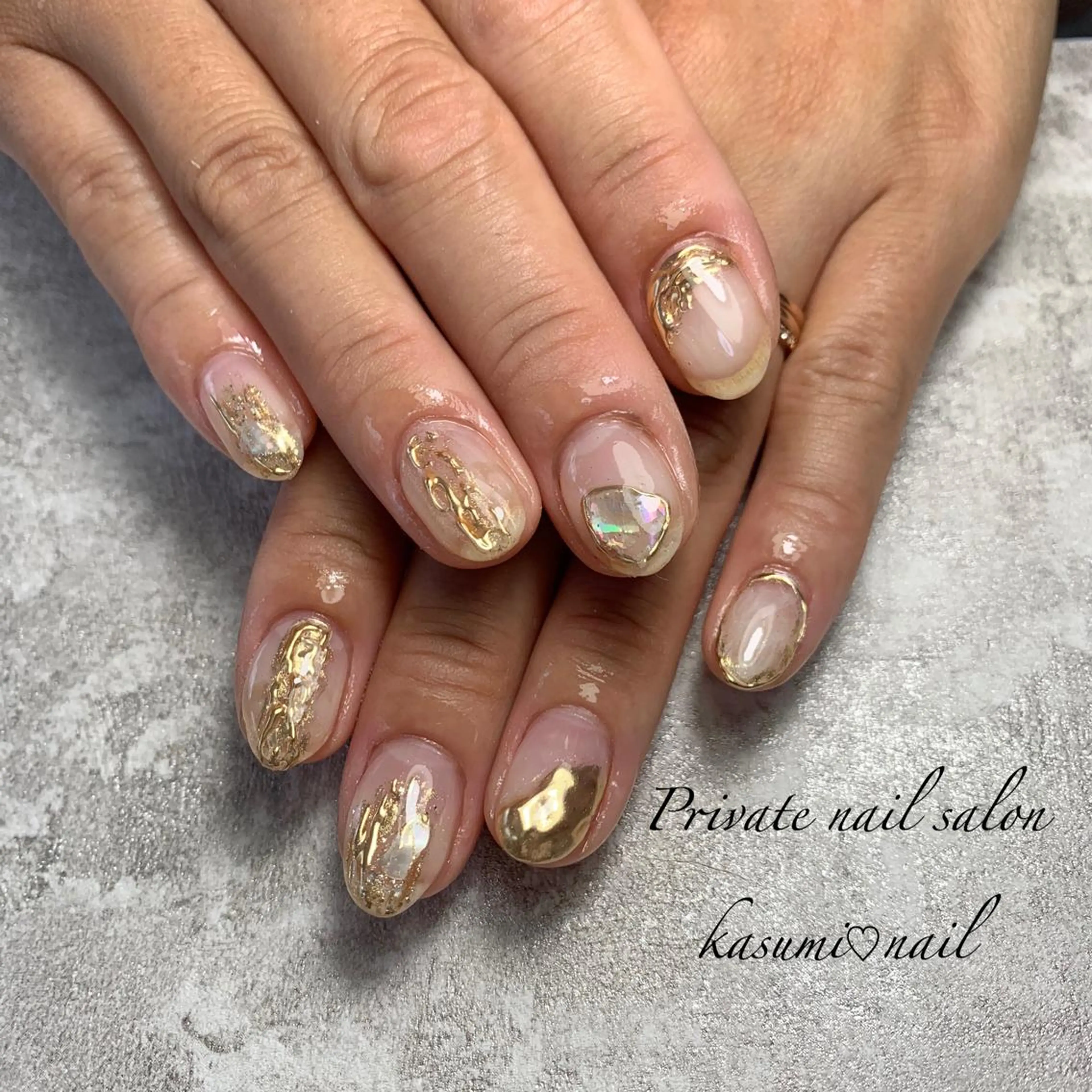 ネイル アートネイル フットネイル ジェルネイル マグネットネイル 大理石ネイル(マーブル) KASUMI♡ Nailのネイルデザイン