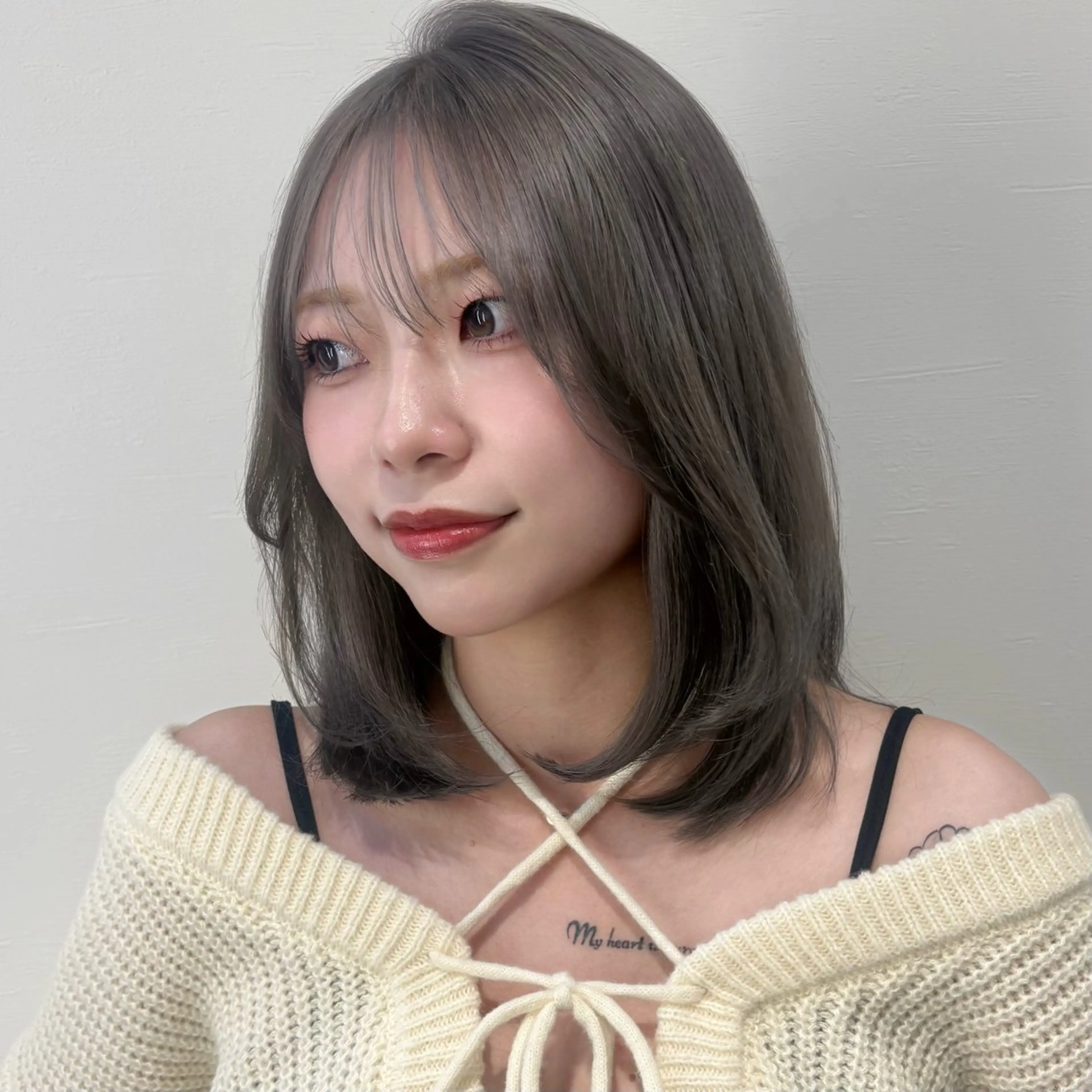 ミディアム 似合わせ前髪／ 小顔カット🎀そうのヘアスタイル