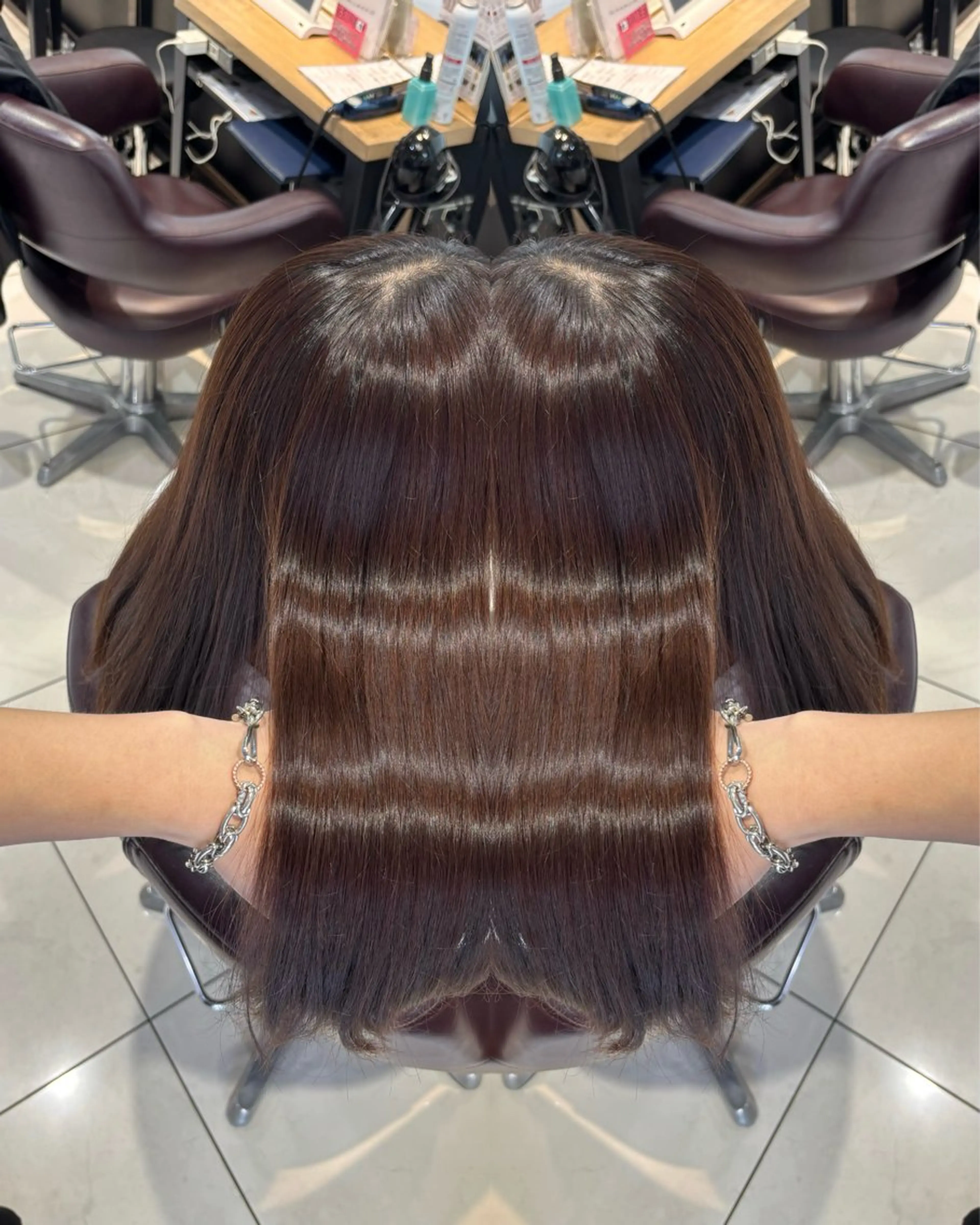 ロング カラー カット ヘアカラー トリートメント 🦋レイヤー✖︎ 髪質改善🦋リョウヤのヘアスタイル