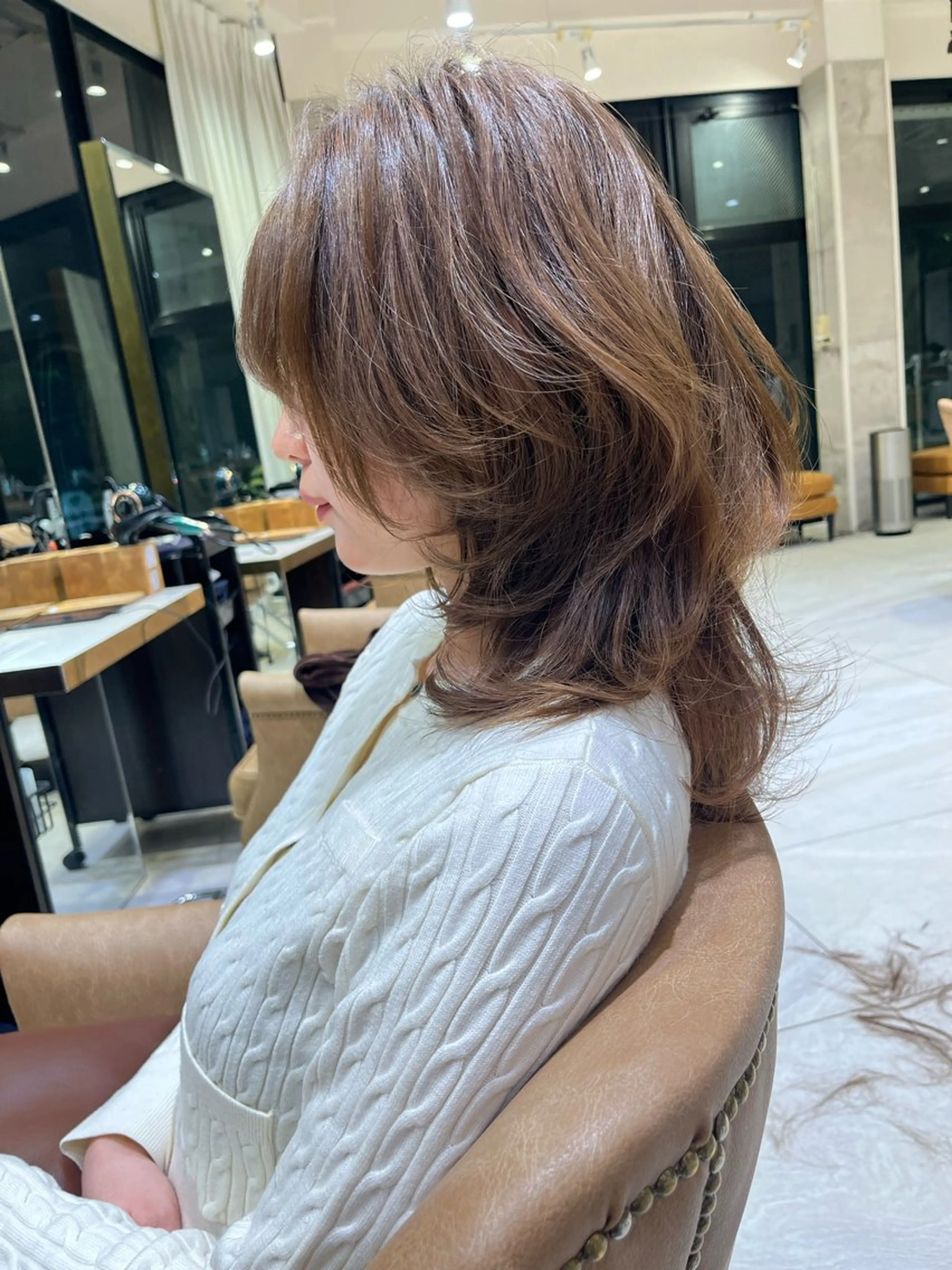 セミロング ボブ／レイヤーモデル 募集中🫧ゆい🌼のヘアスタイル