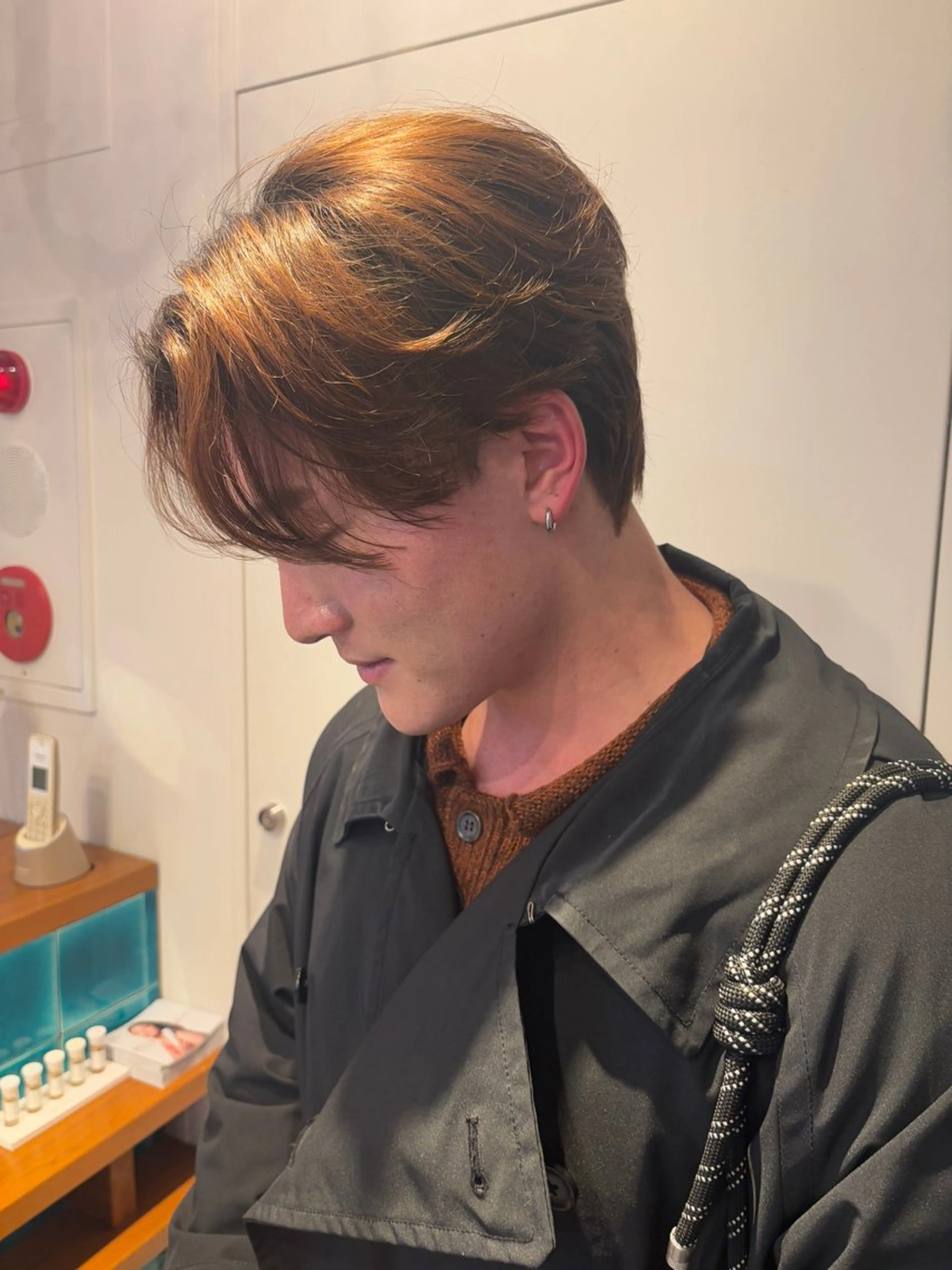 カラー メンズ カット ヘアカラー トリートメント RIN／韓国ヘア レイヤーカットのヘアスタイル