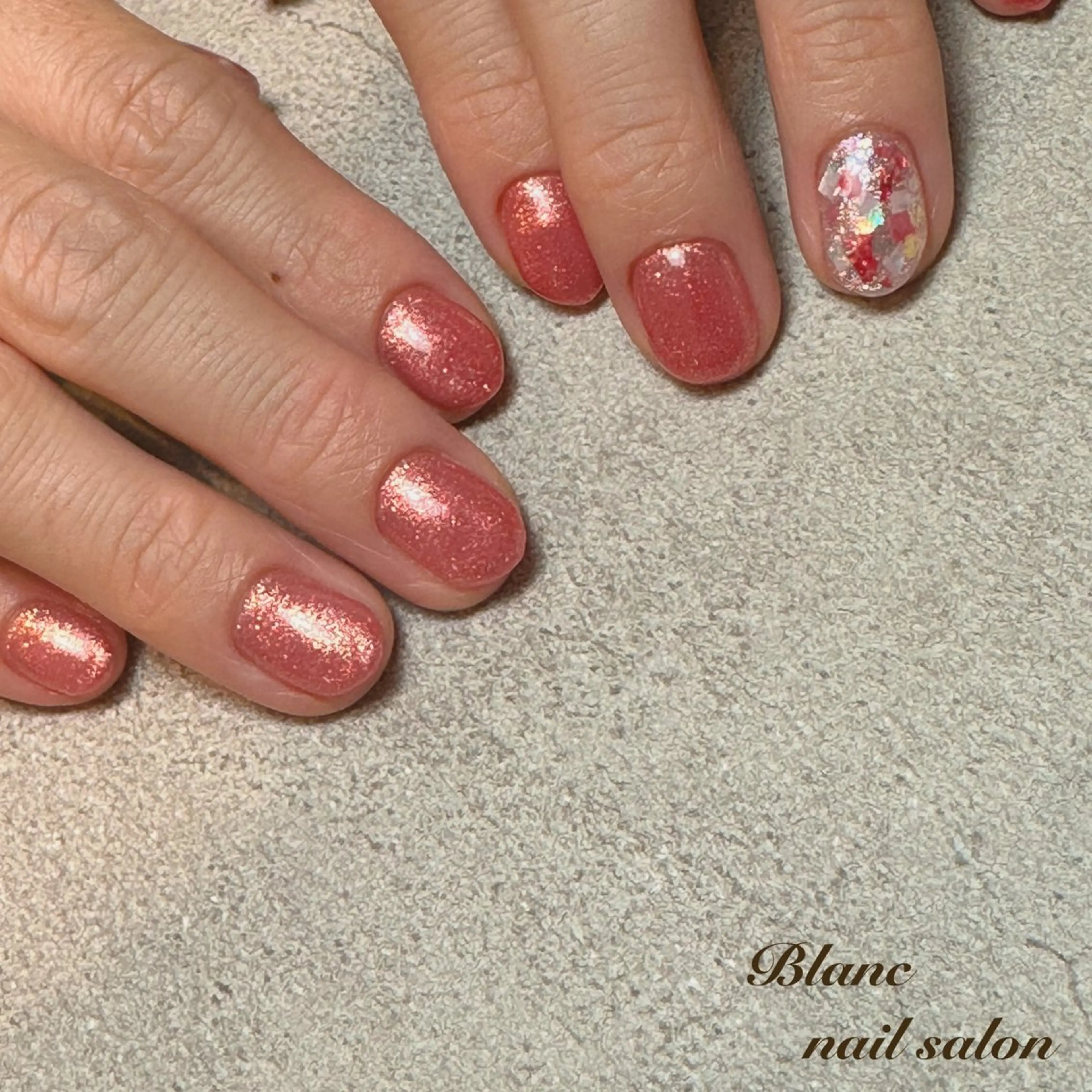 ショート Blanc ブランのネイルデザイン