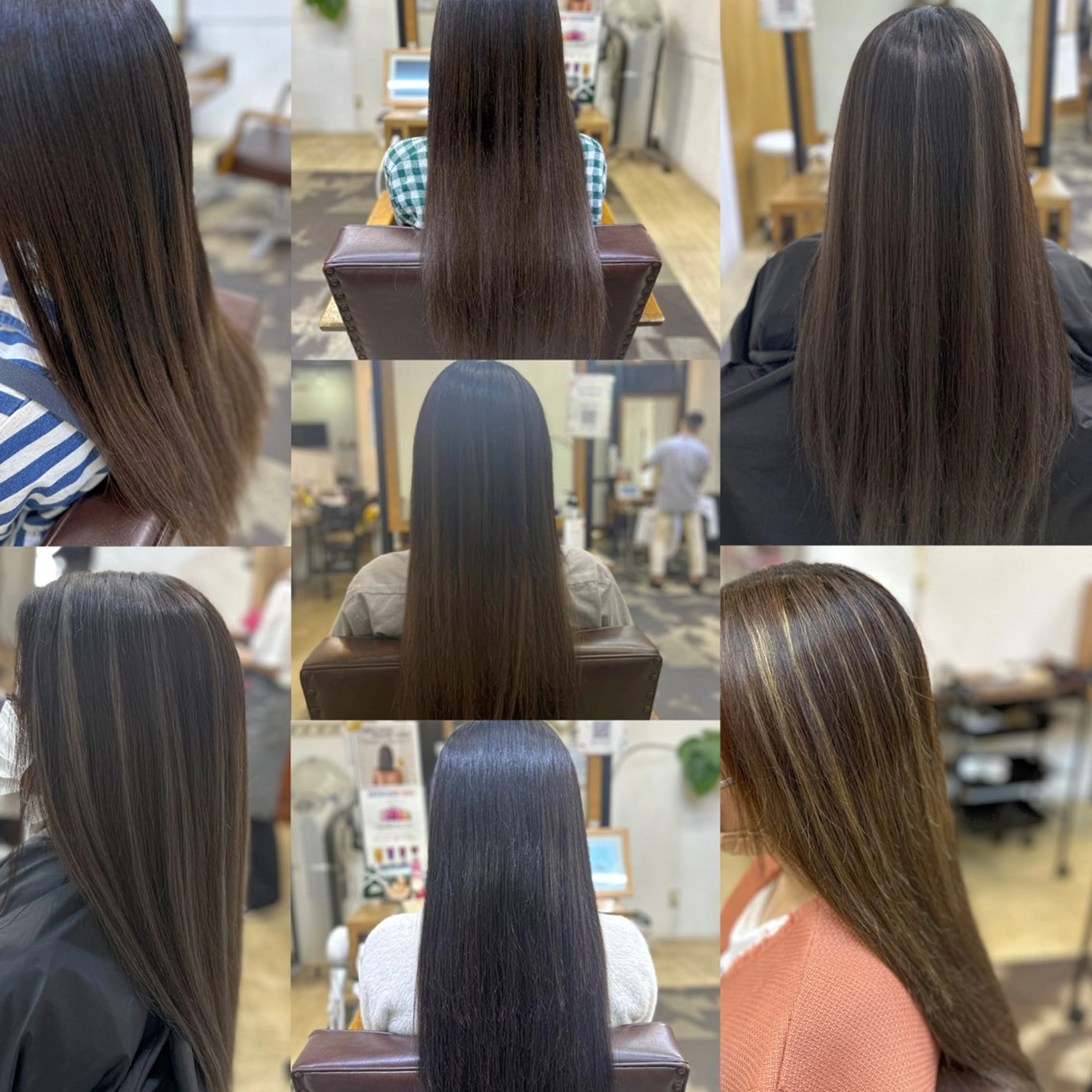 ロング シールエクステ ミストバング ボブ エクステ ハイライト 🩶BRAS 🩶のヘアスタイル