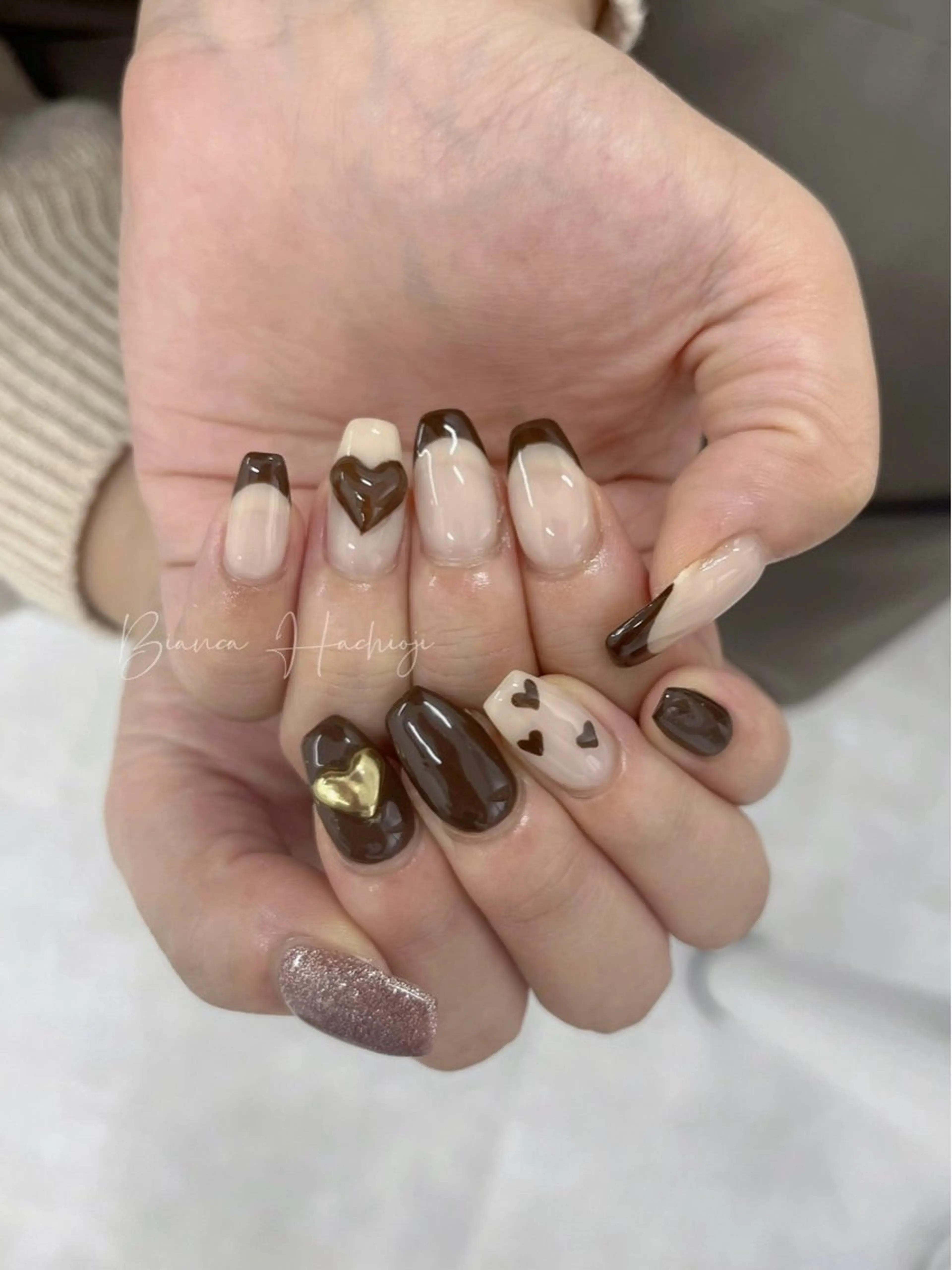 ネイル ハンドネイル Bianca🩶 SHIONOのネイルデザイン