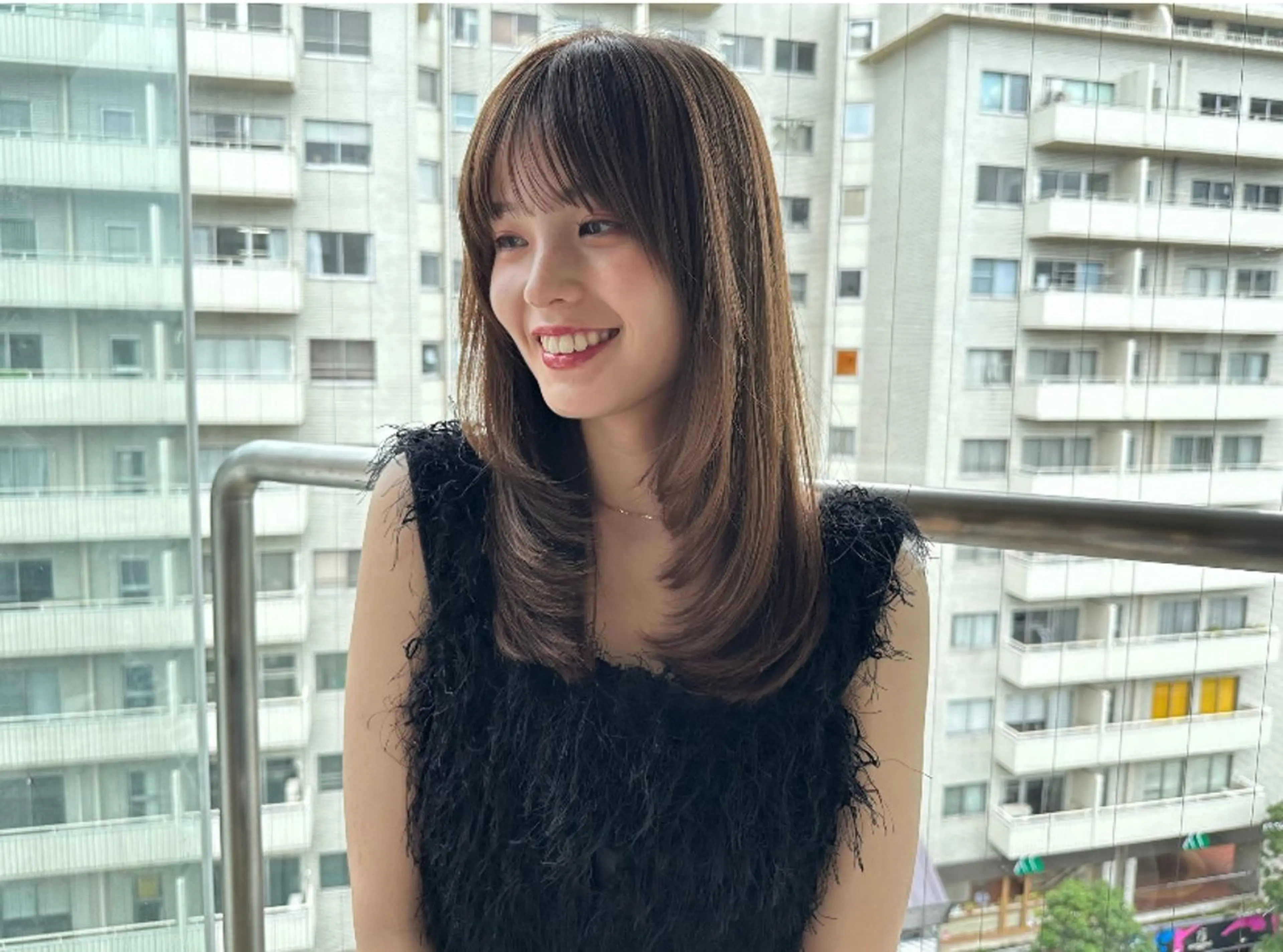 ロング カット トリートメント レディースカット🎀 NANAHAのヘアスタイル