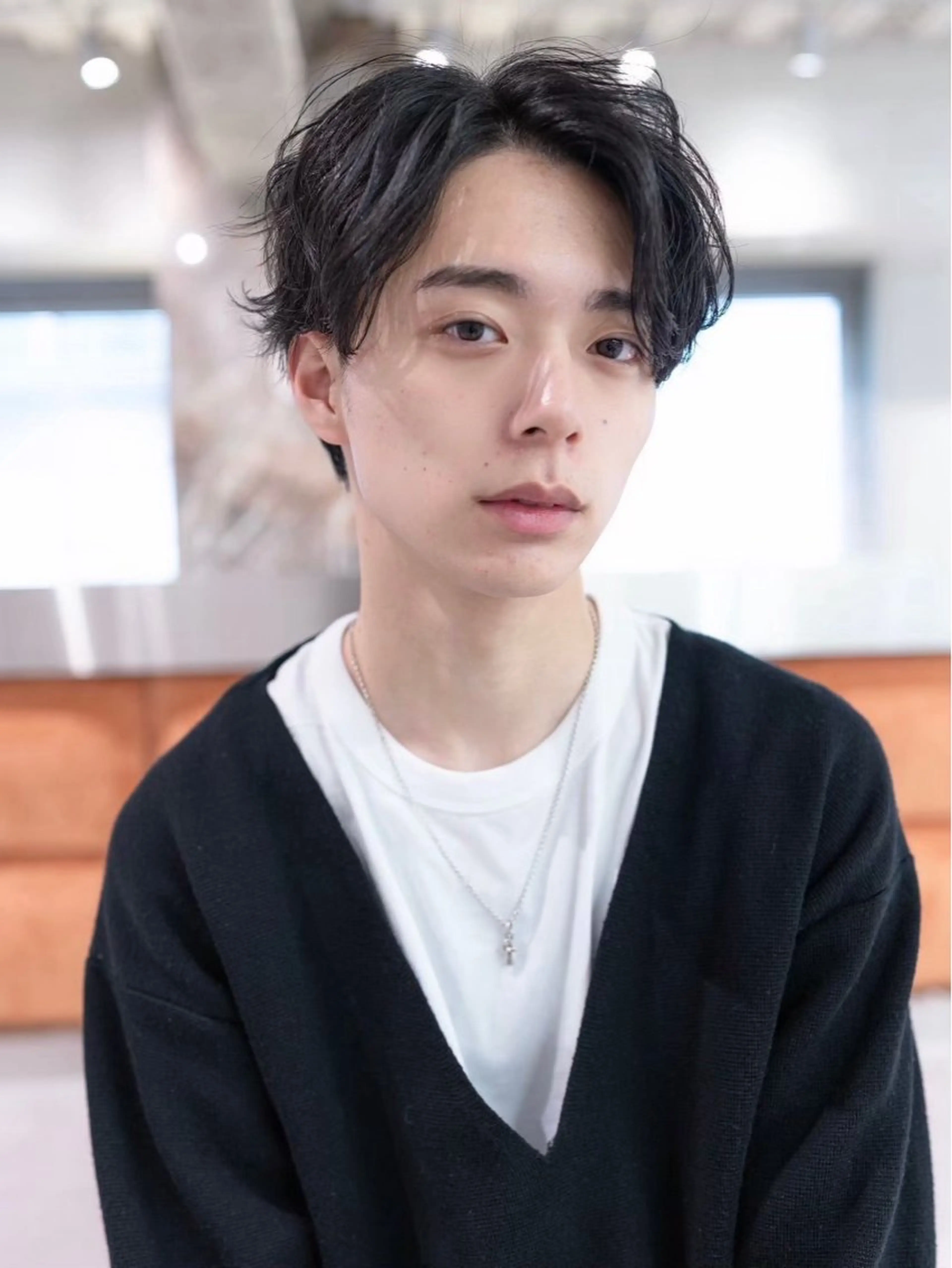 ミディアム ミディアムパーマ ブリーチカラー/原宿 /髪質改善/shinのヘアスタイル