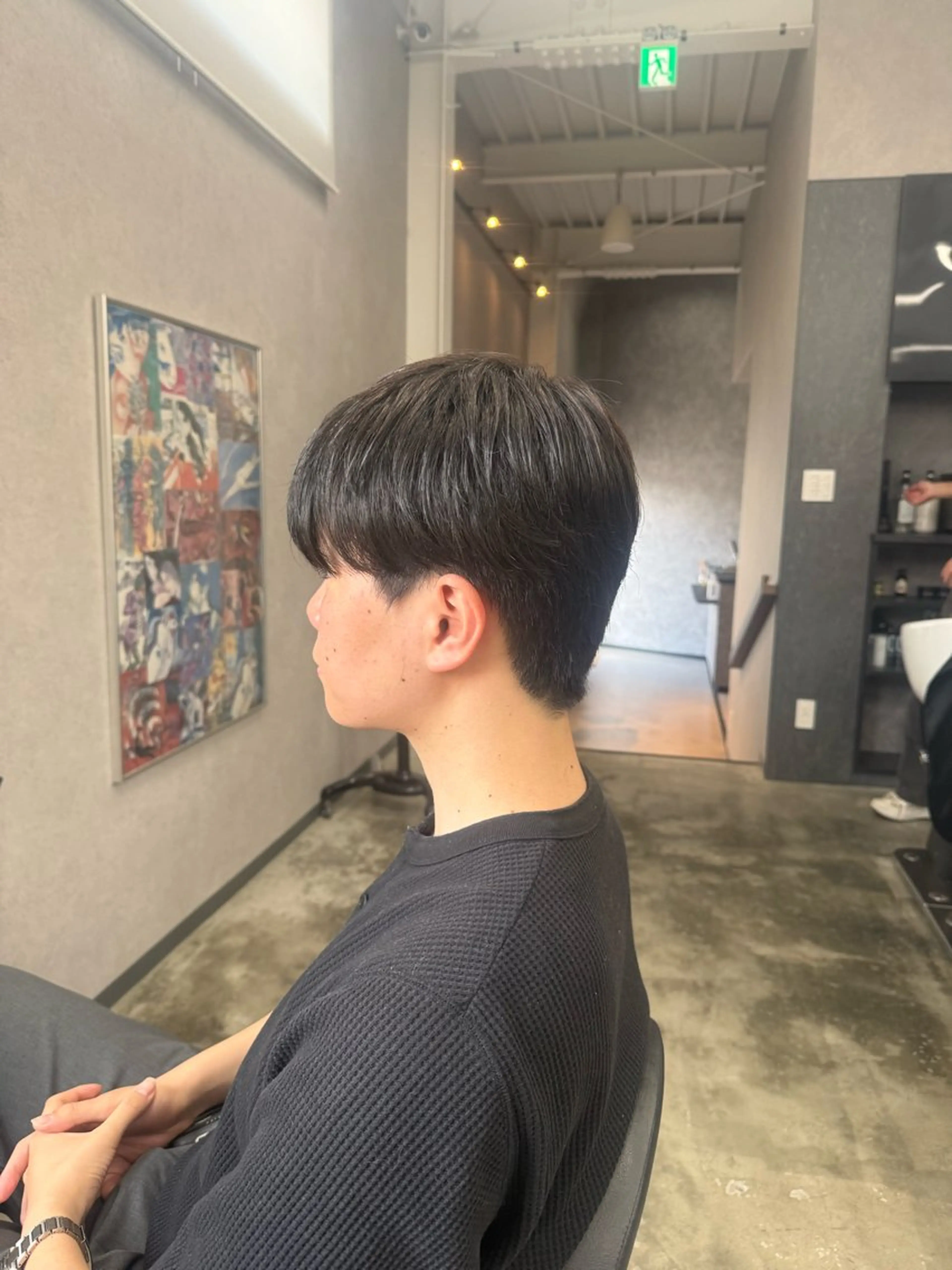 ショート カット 野上 晃生のヘアスタイル