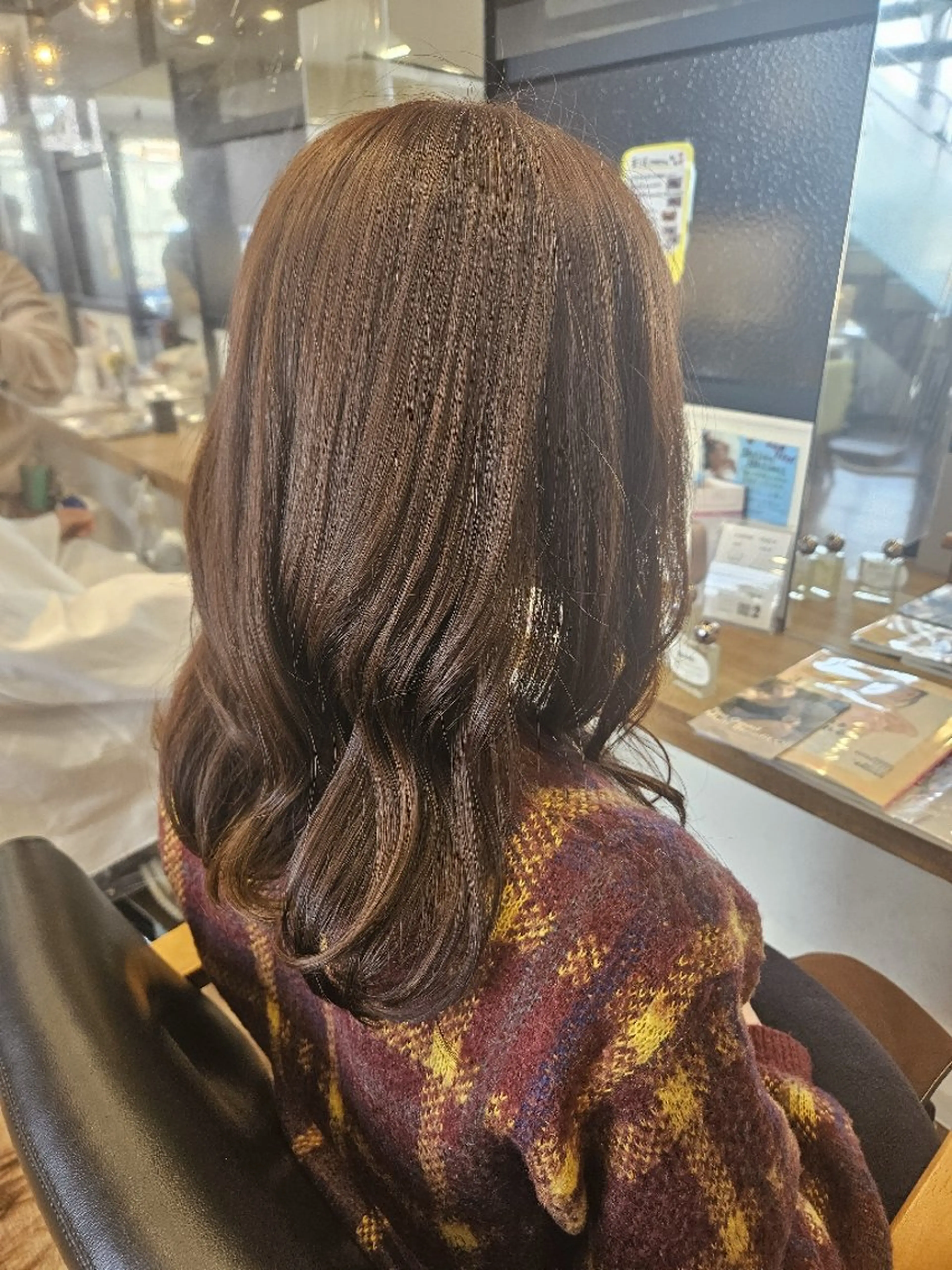 ミディアム カラー ヘアカラー 関口 友菜のヘアスタイル