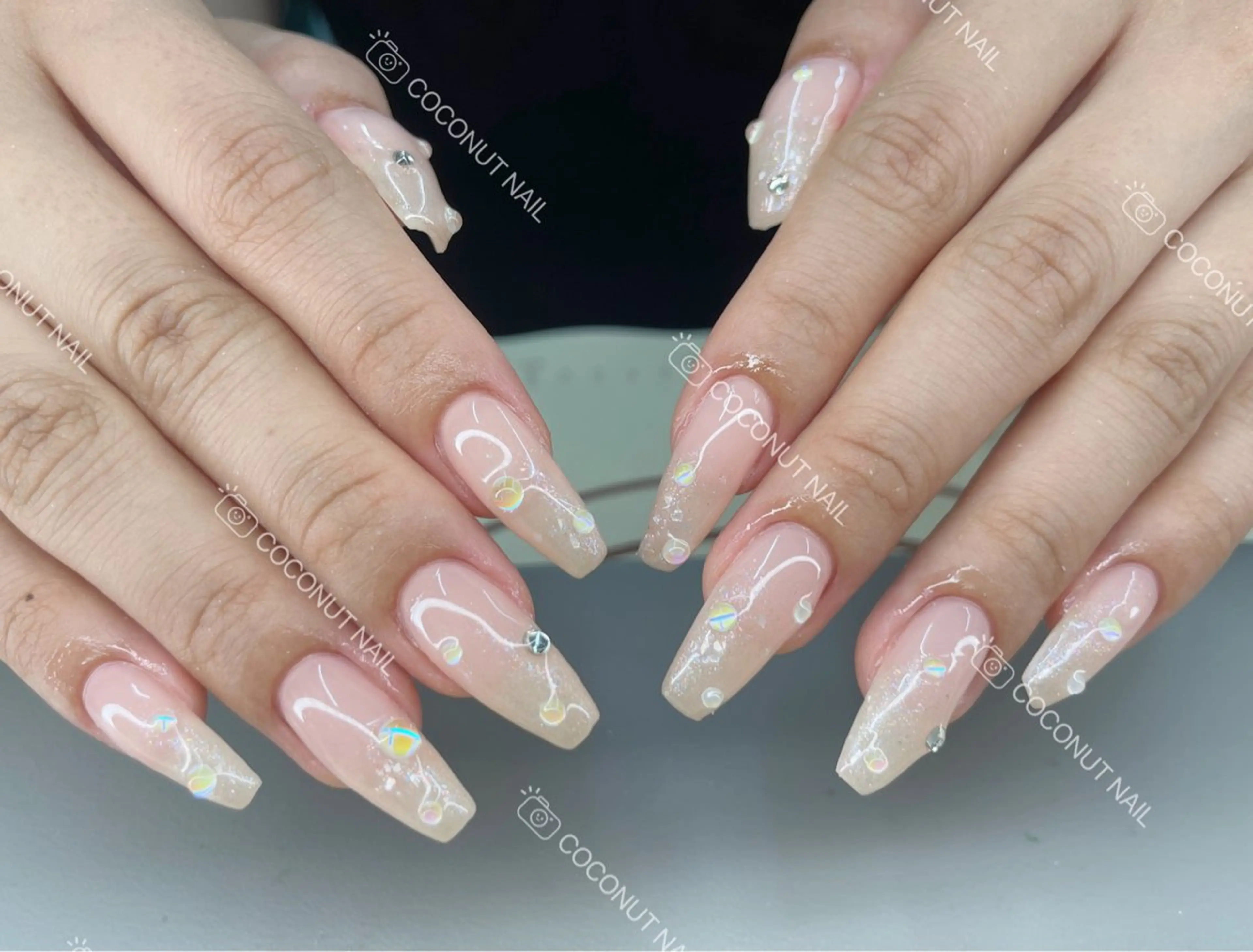 ネイル ハンドネイル 神田 ココナッツのネイルデザイン