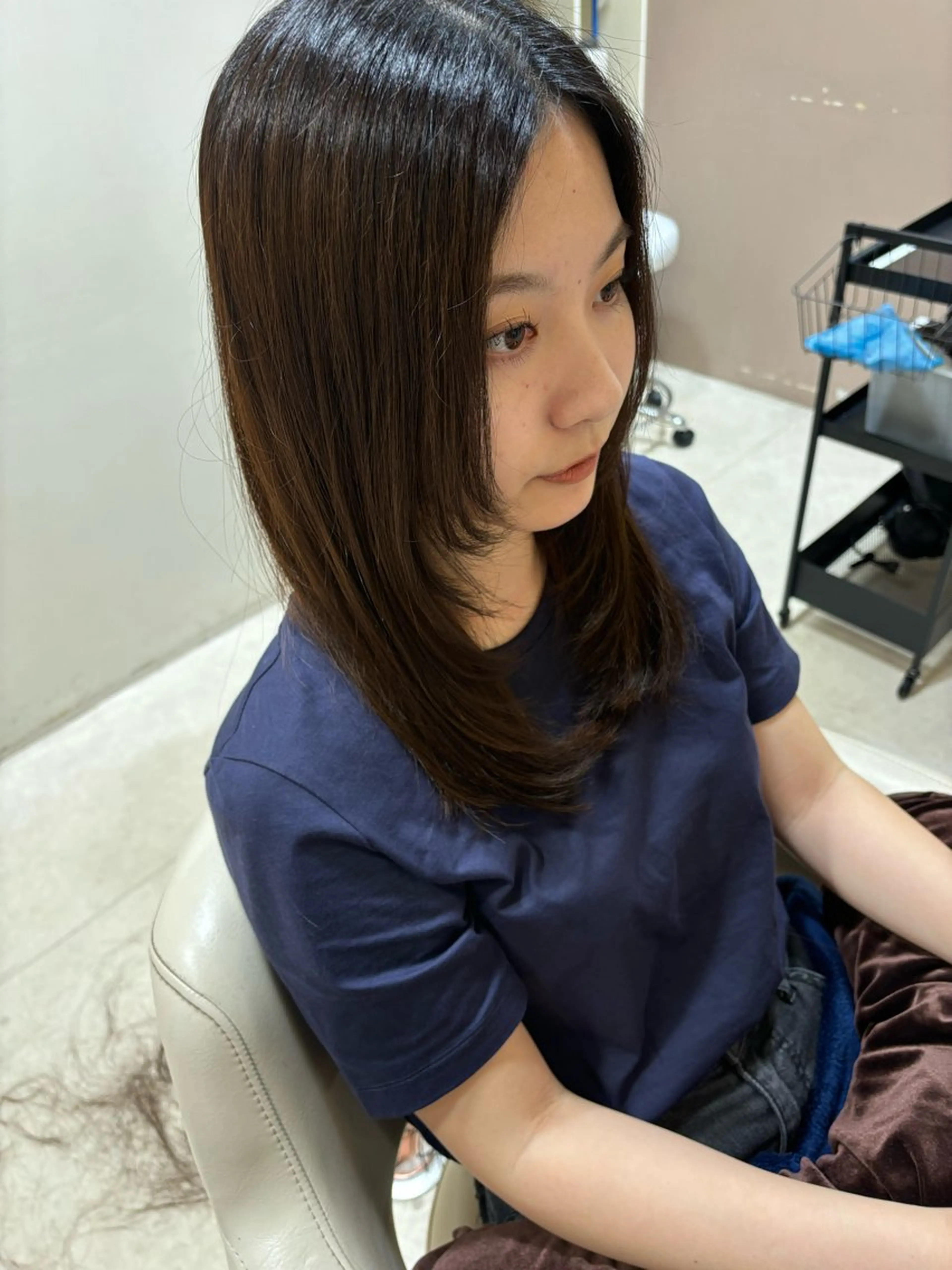 ミディアム 南 颯七のヘアスタイル