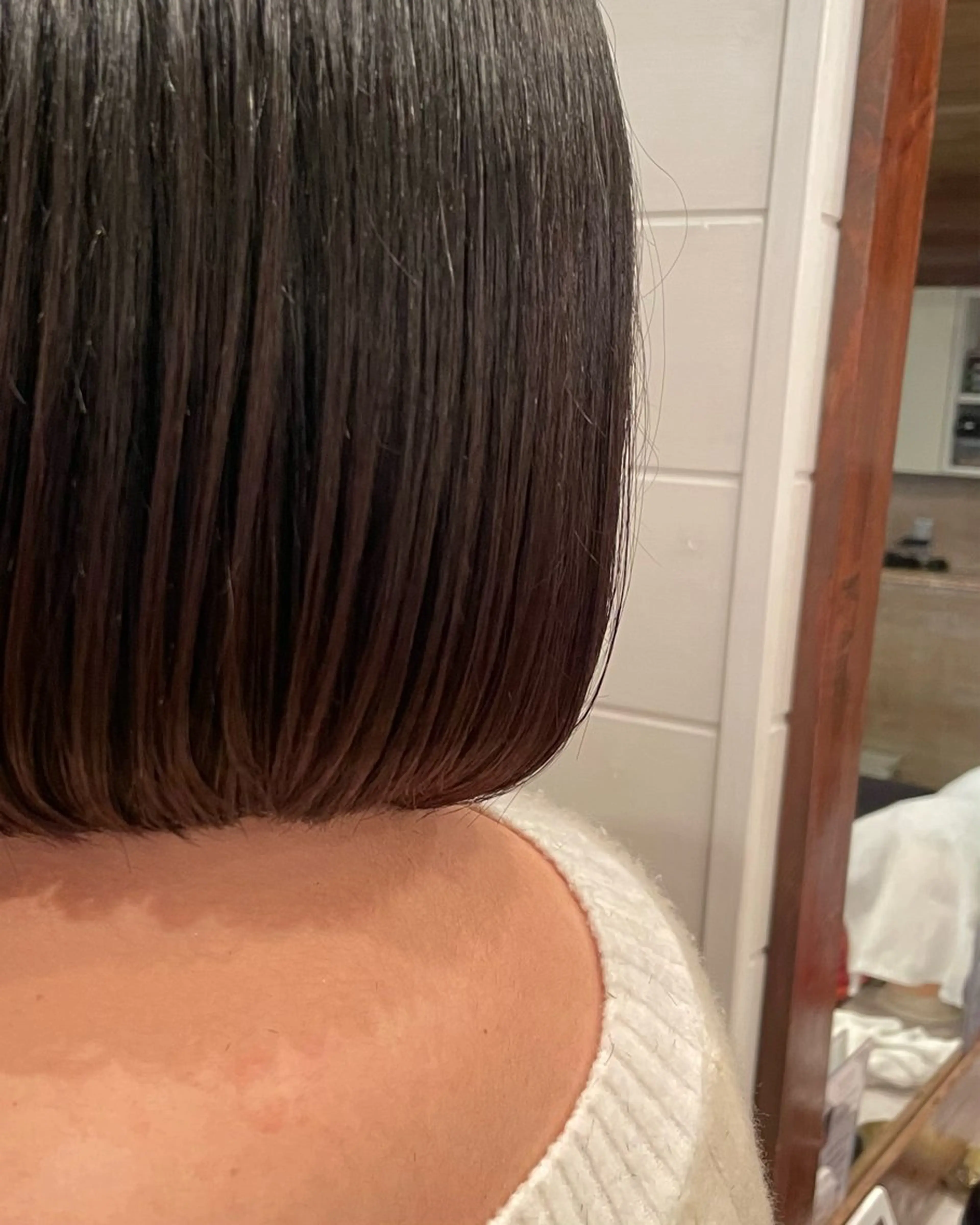 ショート ボブ/縮毛矯正/レイ ヤー♡Natsukiのヘアスタイル